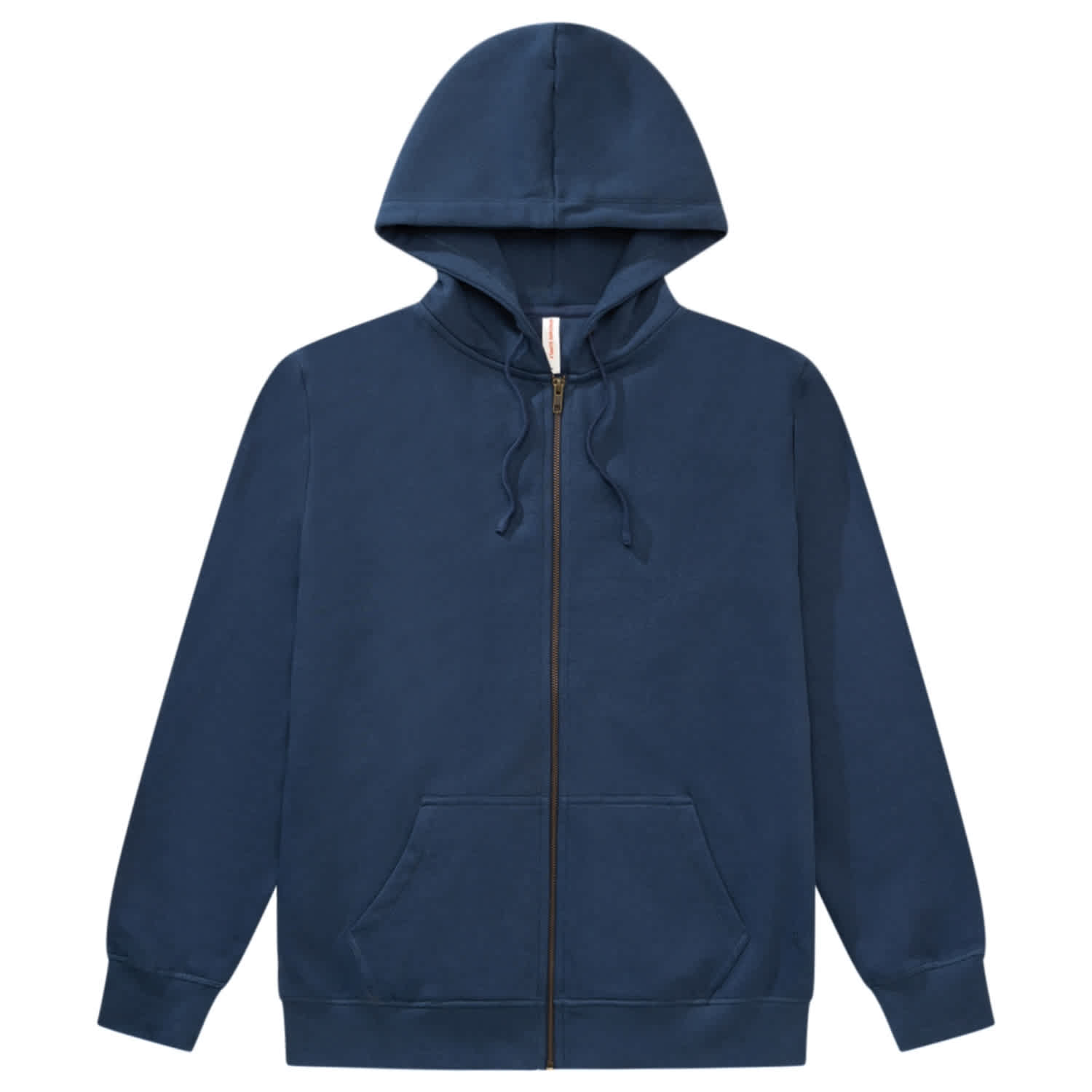 100% Organic Cotton Unisex Zip Hoodie - Navy | KNOWN SUPPLY | Wolf