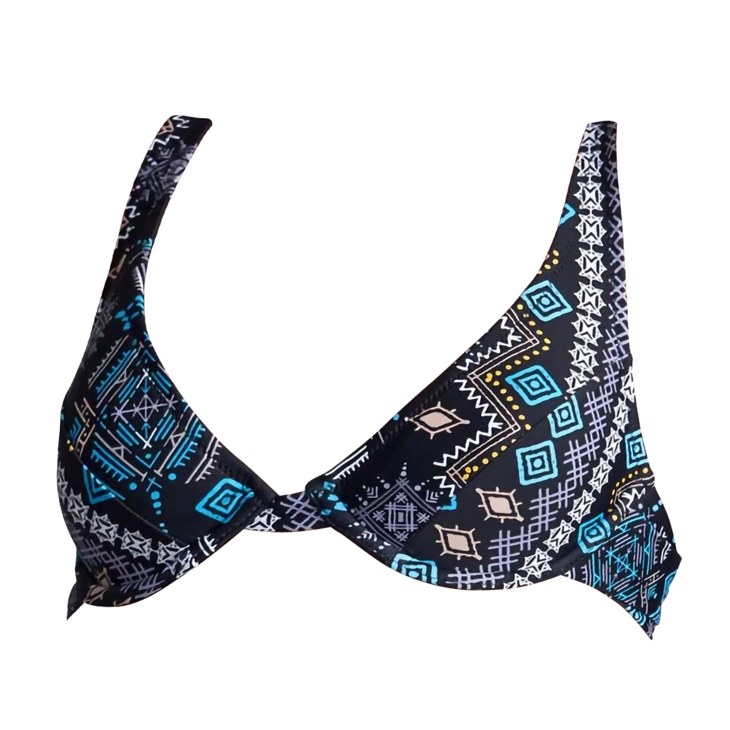 Women’s Victoria Bikini Top - Ethnic Print Extra Small La Michaux