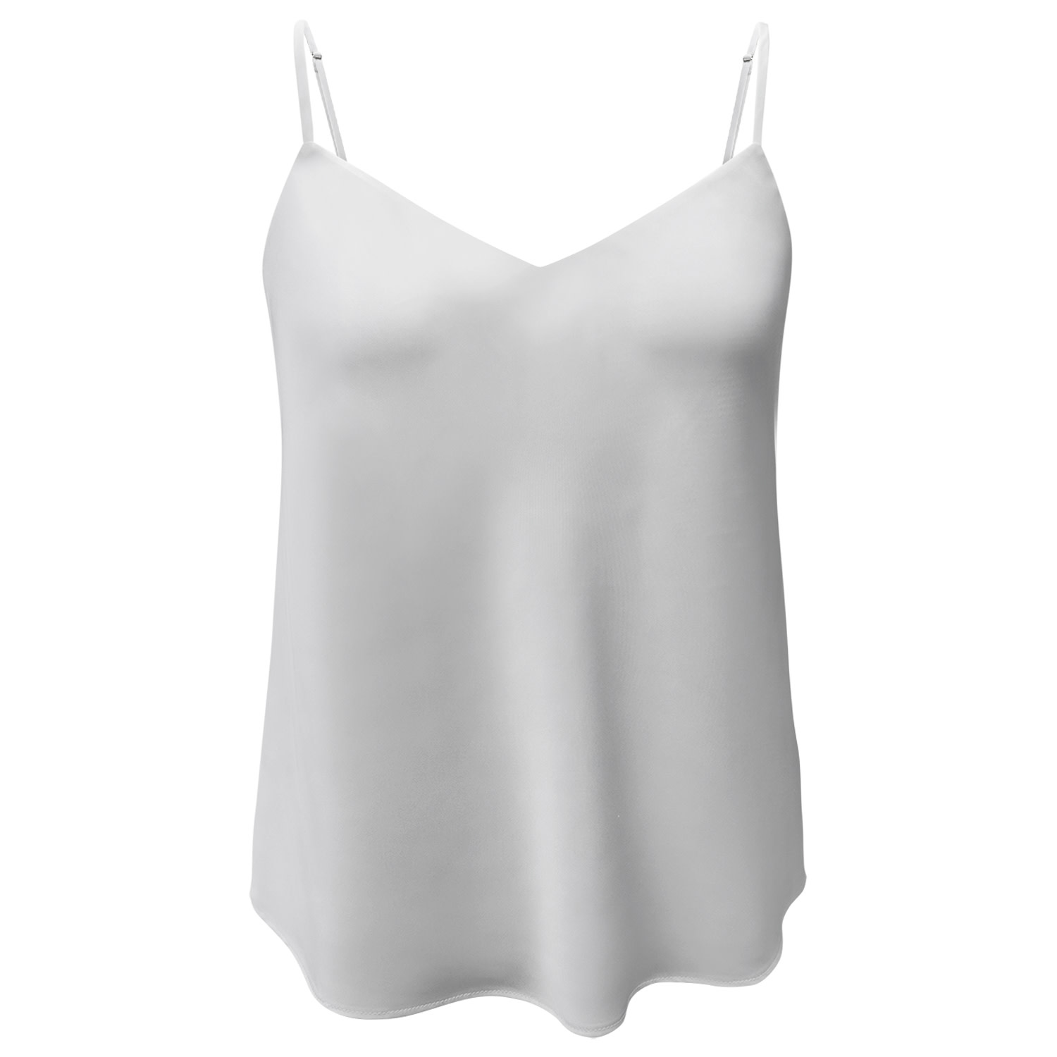 Riviera Soirée Women's White Cheryl Satin Camisole In White