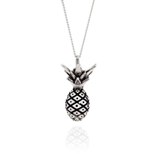 GUCCI WOMEN'S PINEAPPLE NECKLACE SILVER