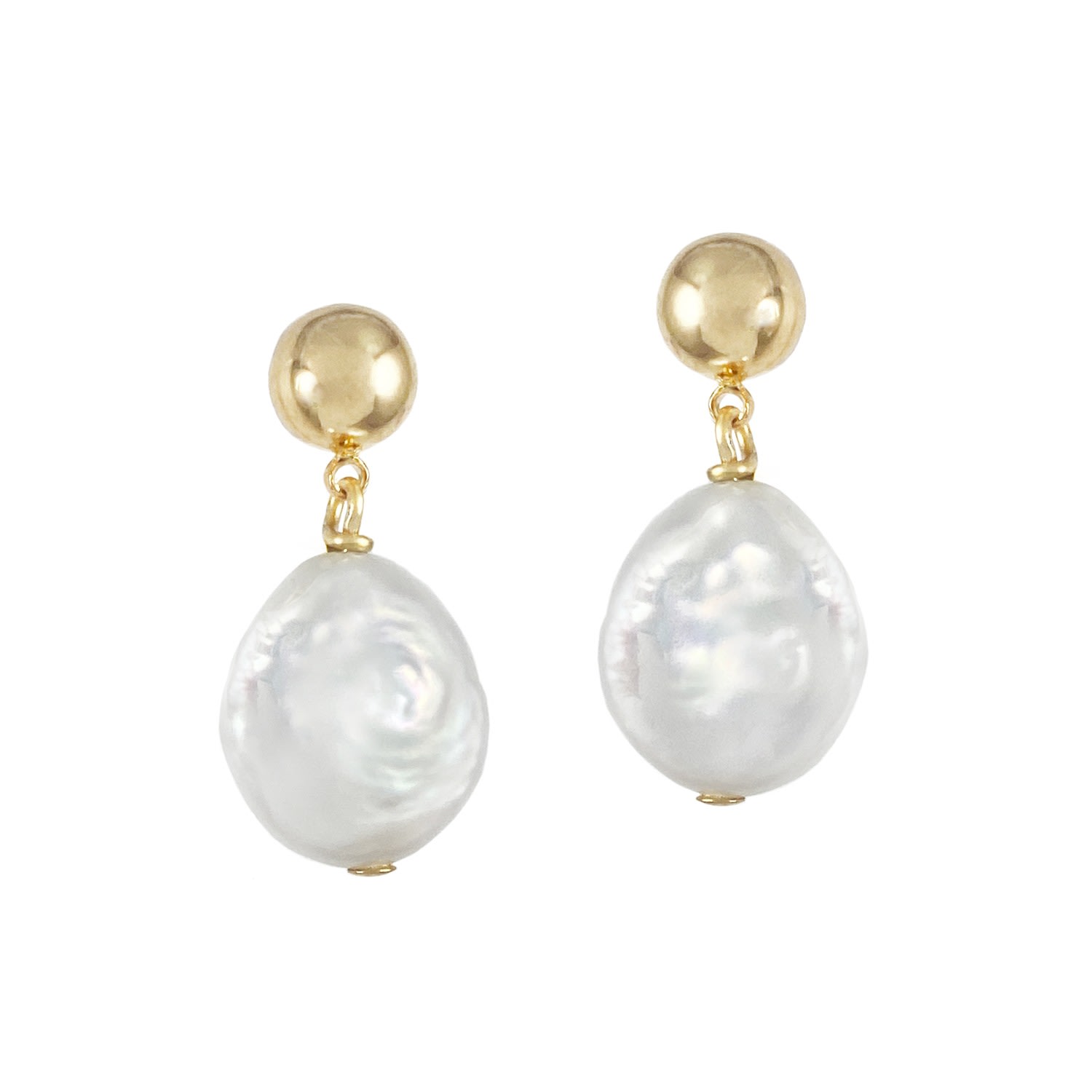 Biko Women's Lumen Studs - Gold In Gold