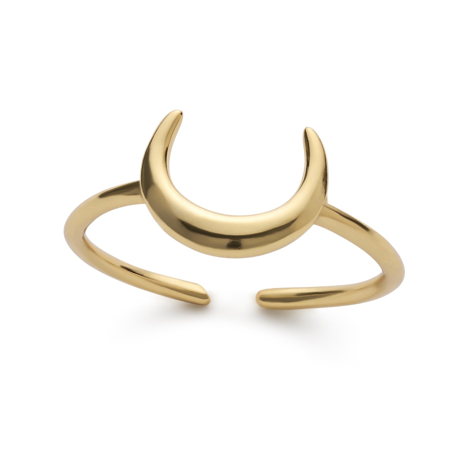 Dainty moon ring discount