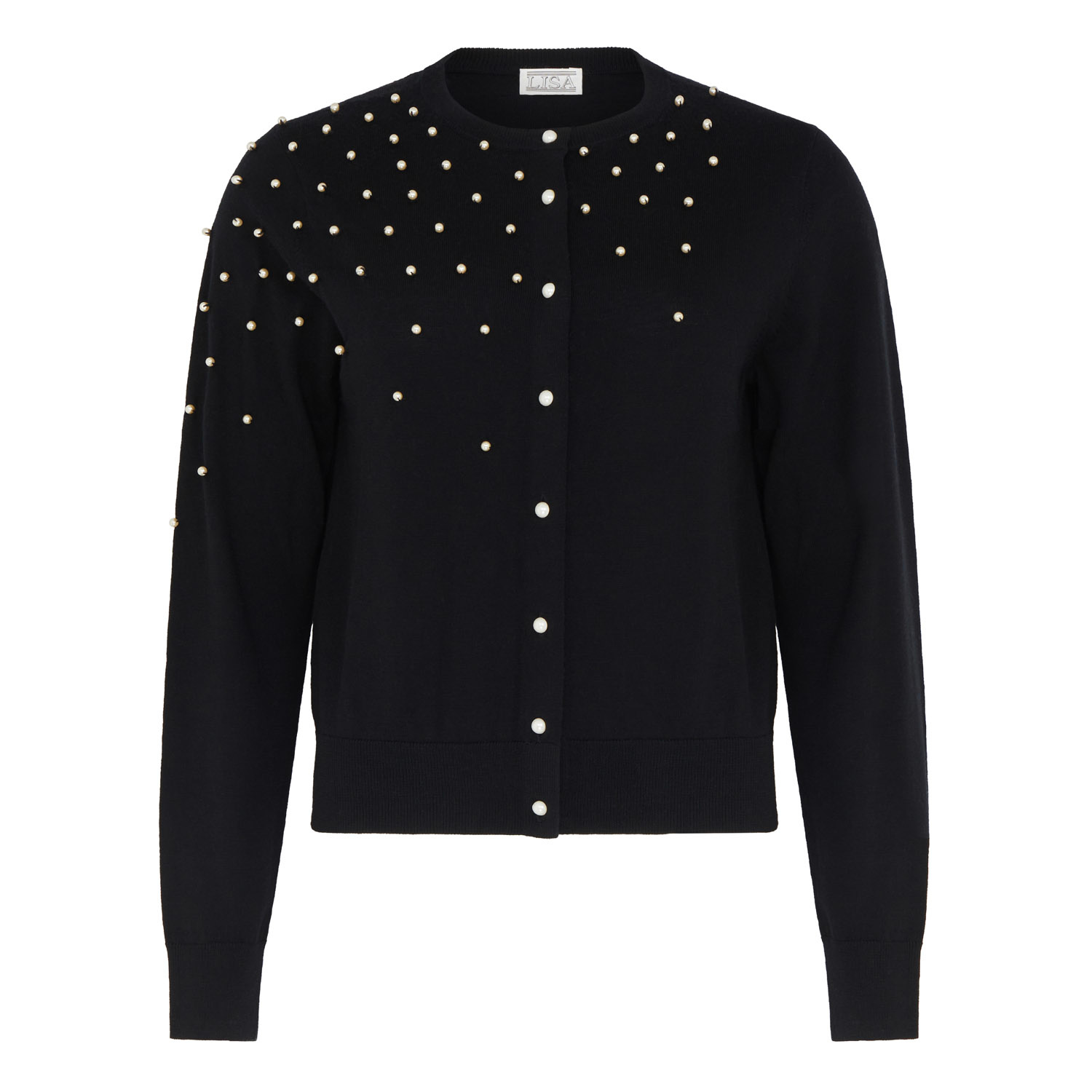 Women's Black Raindrop Cardi In Noire | Extra Small | Lisa the Label