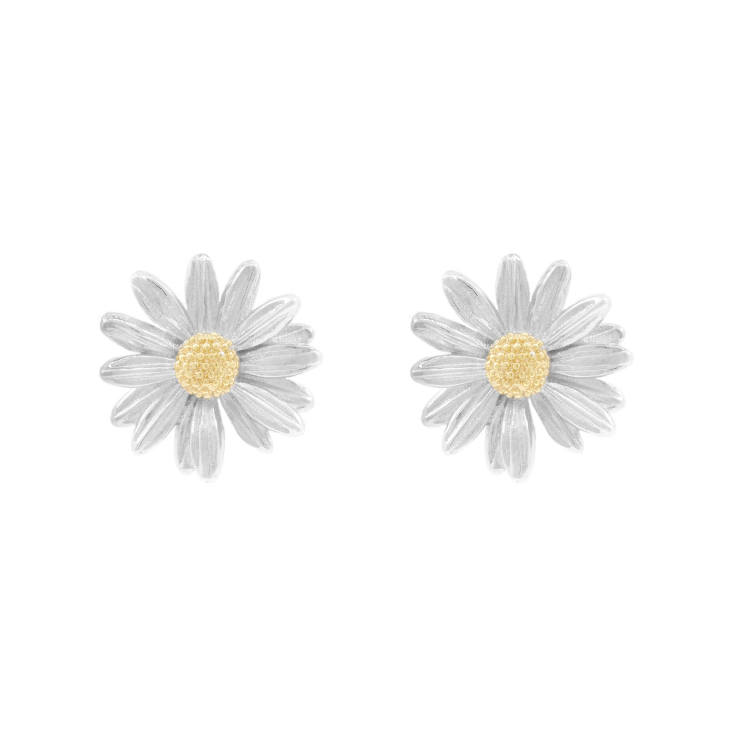 Lee Renee Women's Gold / Silver Daisy Earrings – Silver & Gold In Multi