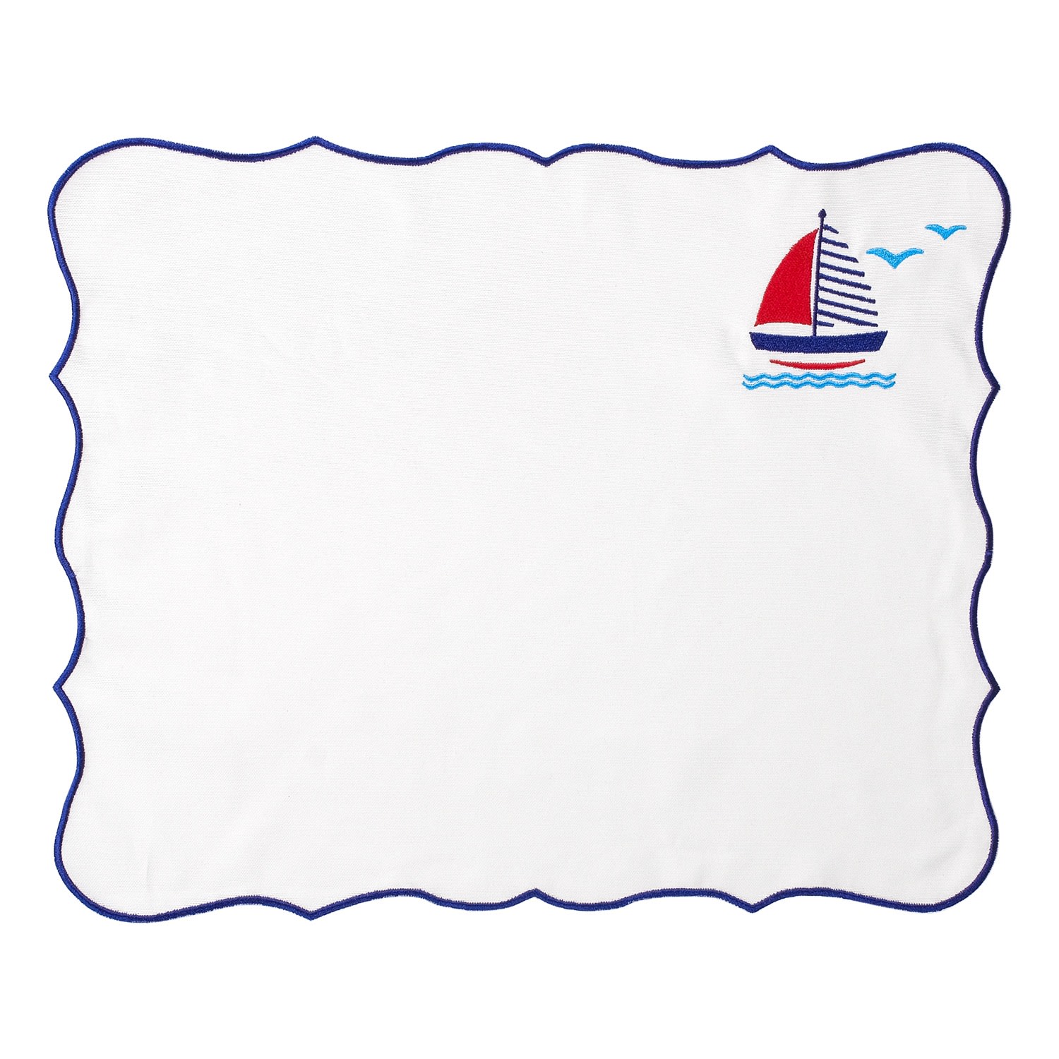 Km Home Collection Navigare - Cotton Placemats Set Of 2 In Multi