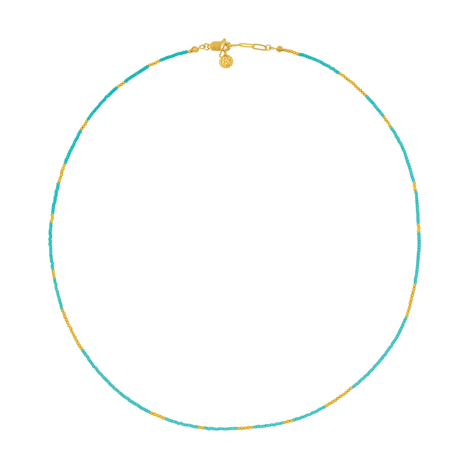 Women’s Gold / Blue Colour Therapy I Aegea Necklace Bonjouk Studio