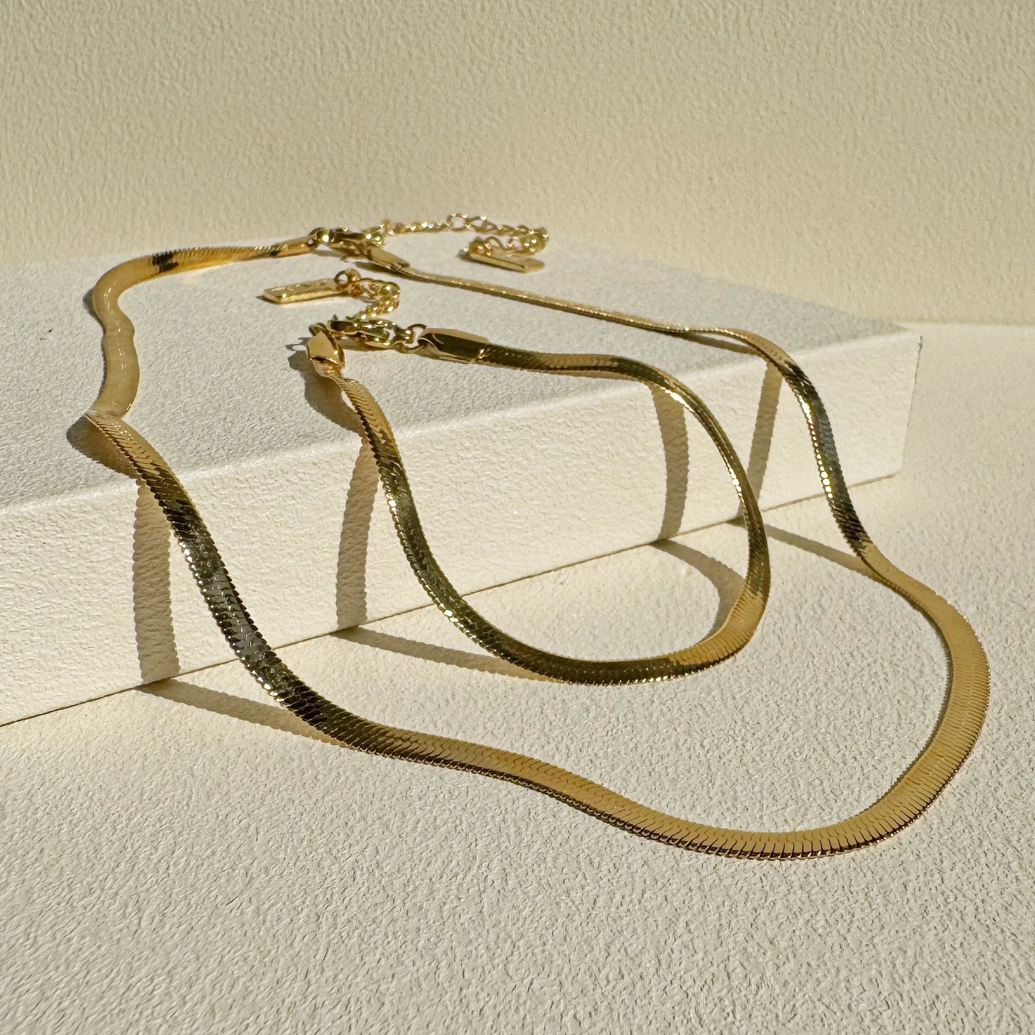 Arms Of Eve Women's Sylvia Snake Chain Bundle - Gold In Gold