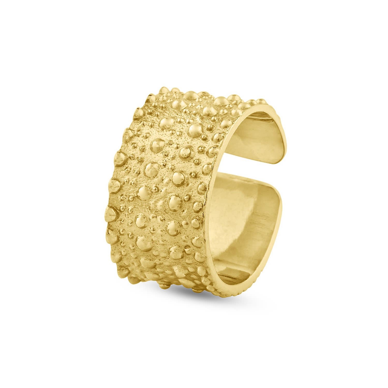 Sophie Simone Designs Women's Gold Horizon Large Ring In Gray