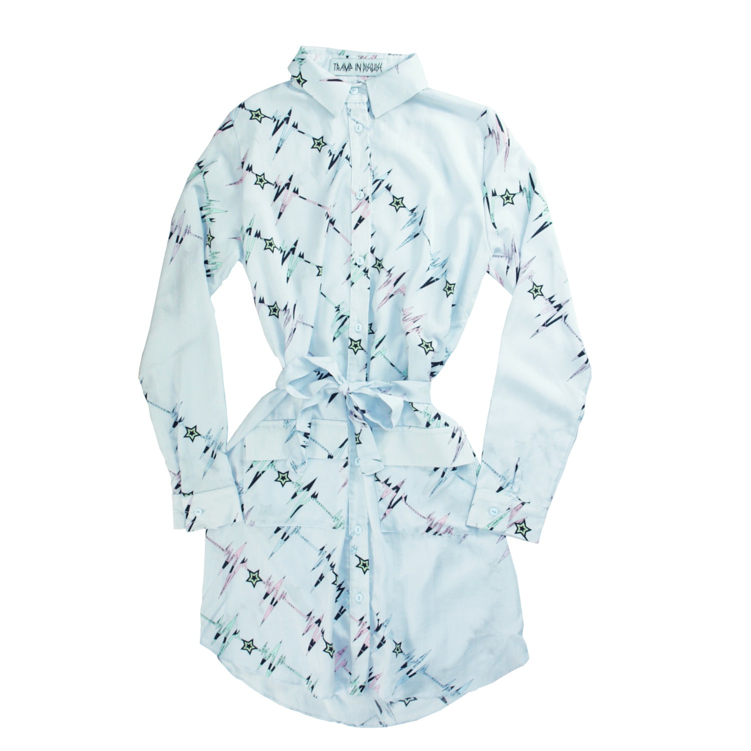 Tramp In Disguise Women's Blue Mace Shirt Dress In Blue