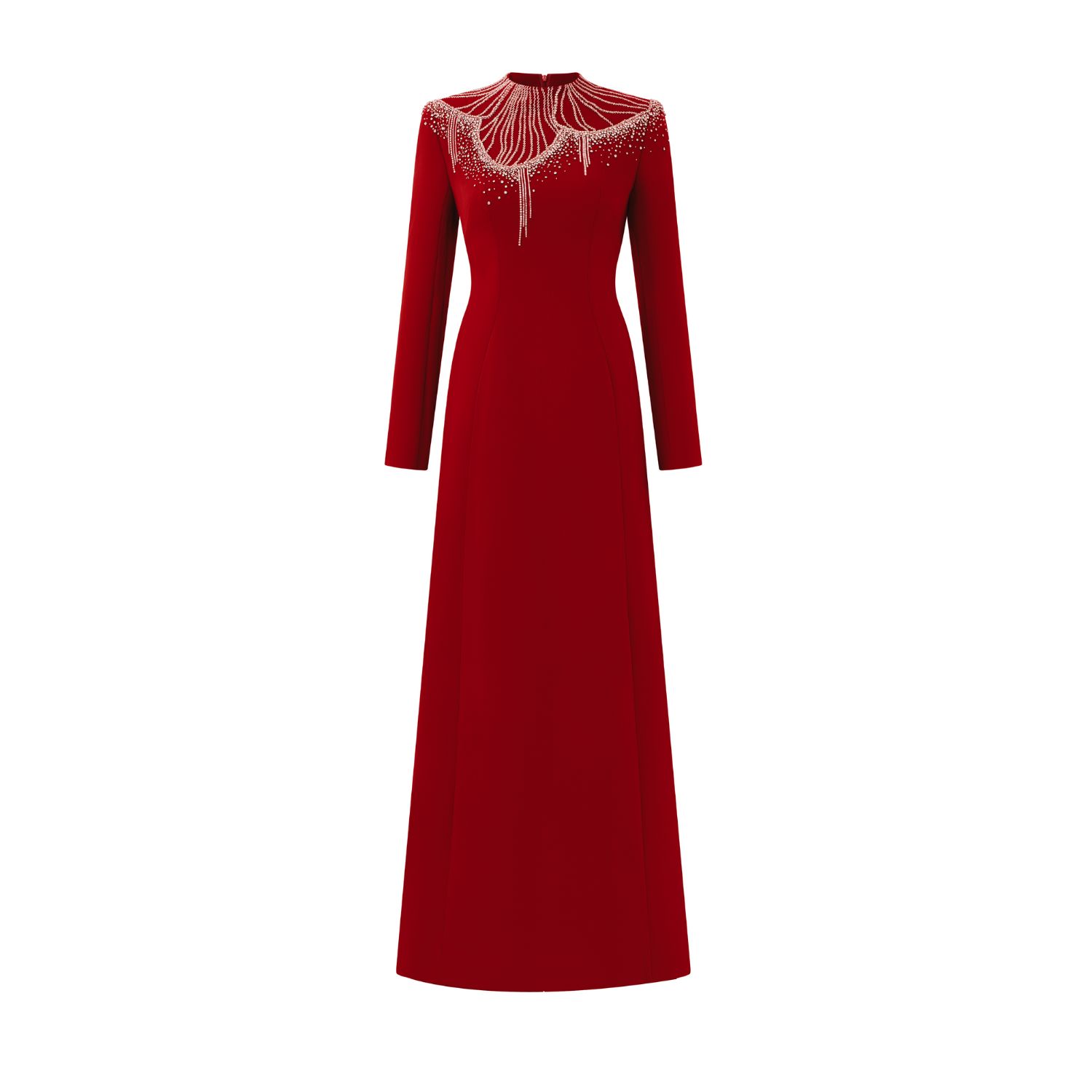 Women’s Round Crystal Embellished Dress - Red Extra Small Tracy Studio