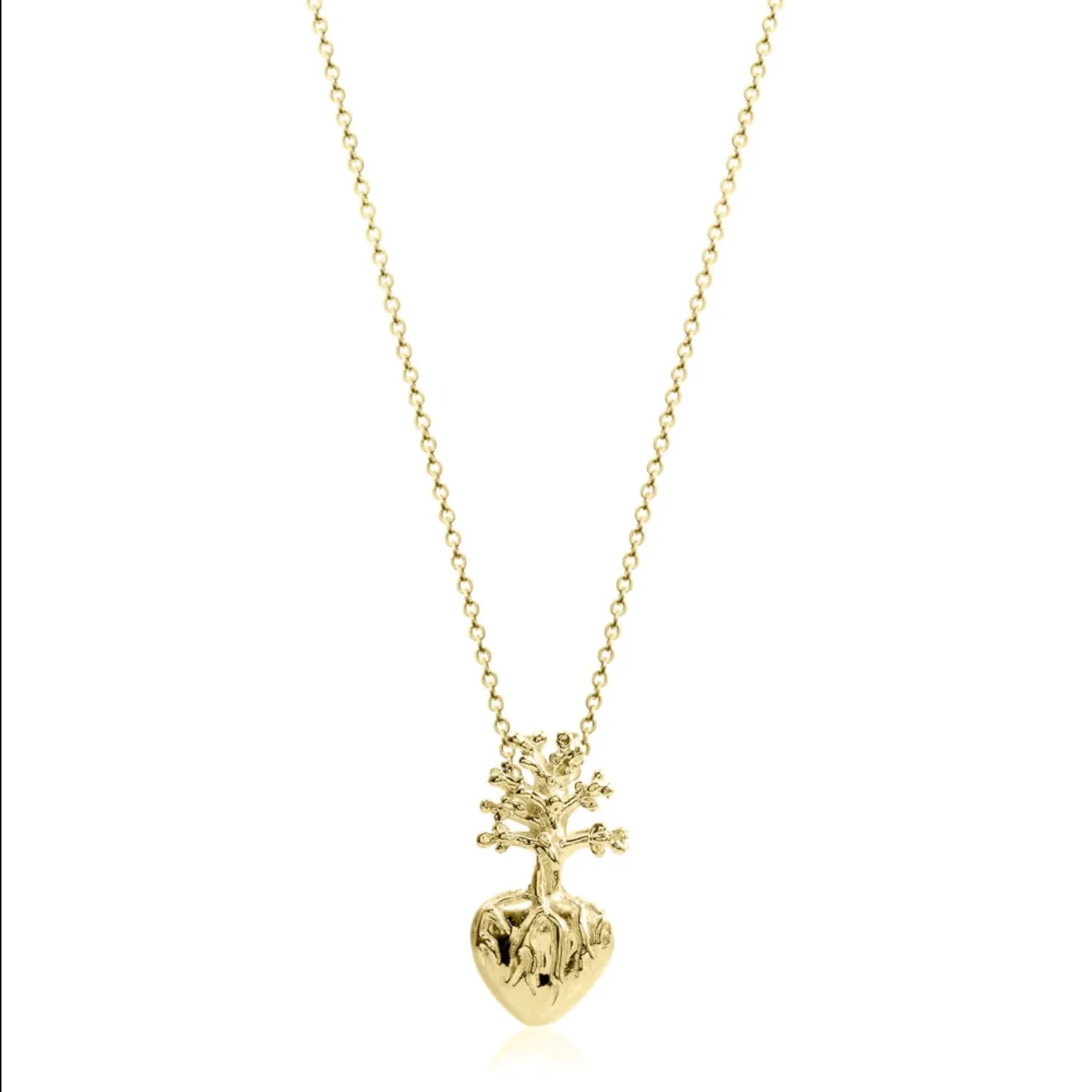 Women’s Gold Frida Heart Mini Necklace Sophie Simone Designs