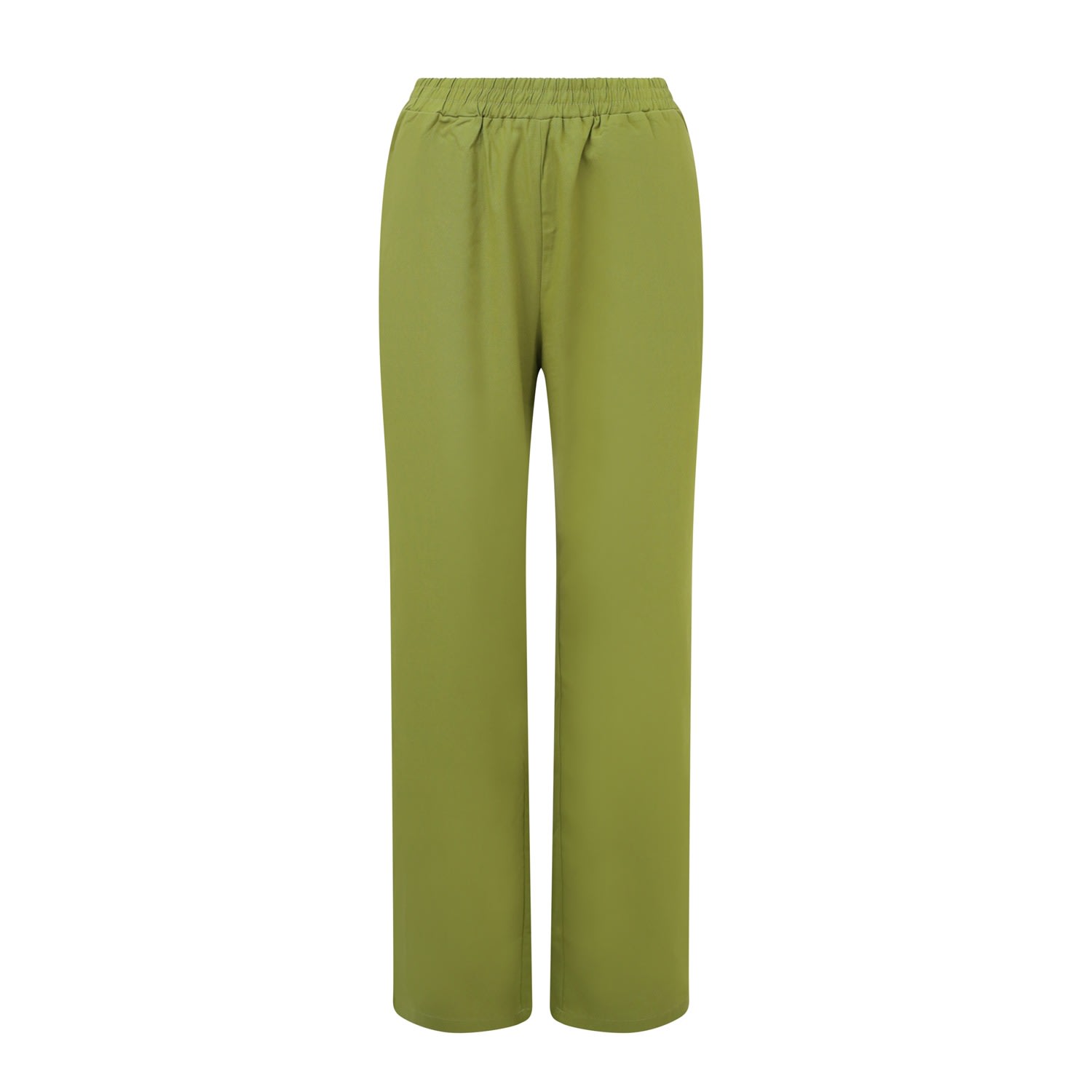 Women’s Green High Waist Linen Trousers Lime Extra Large Balou