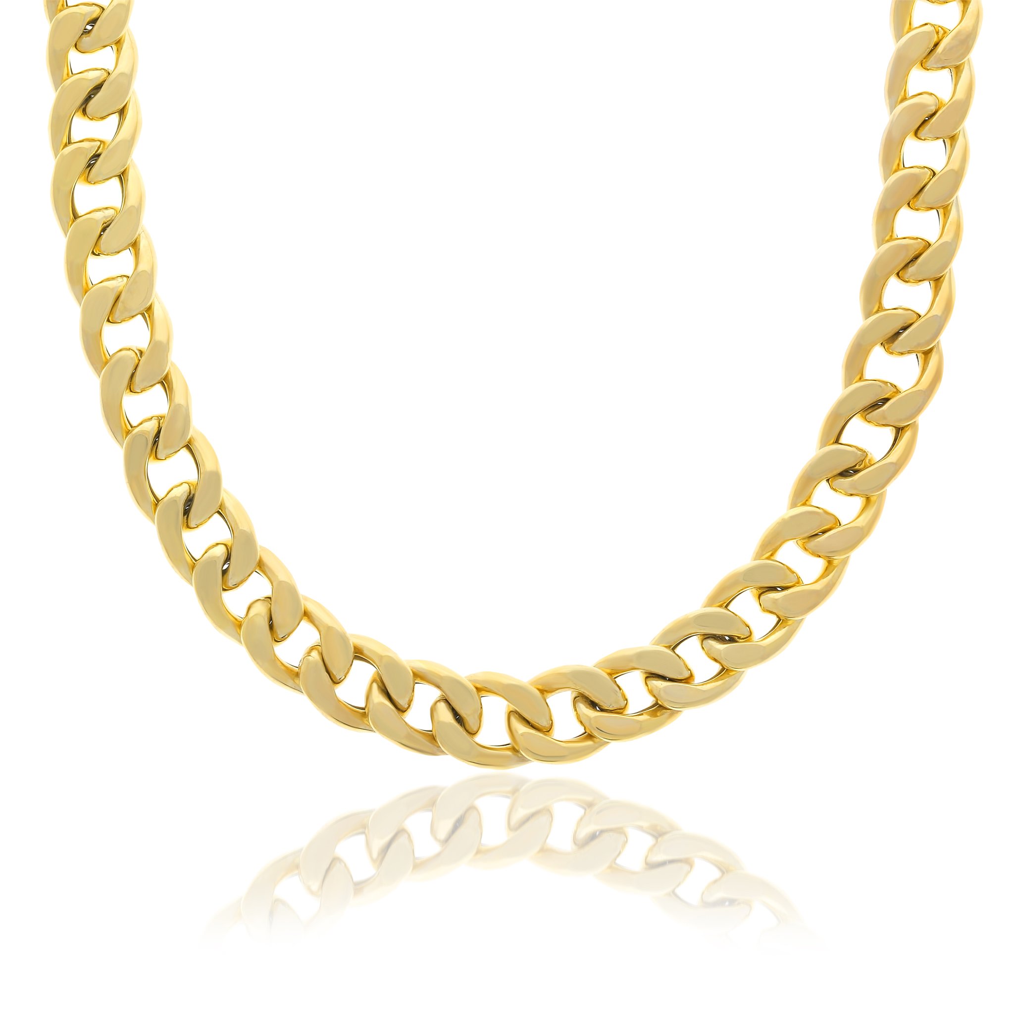 Essentials Jewels Women's Gold Cuban Necklace