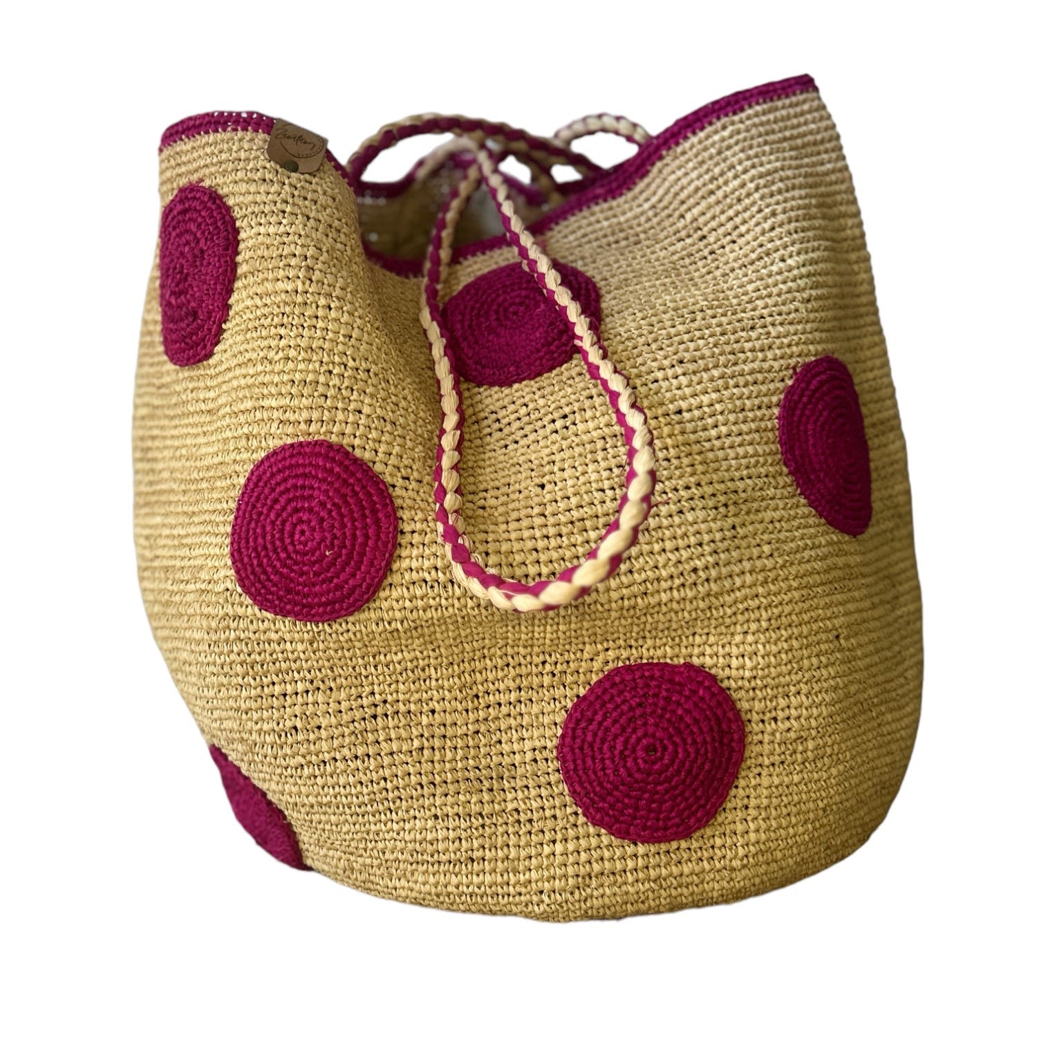 Zanatany Concepts Women's Yellow Biscotty - Fushia Bag