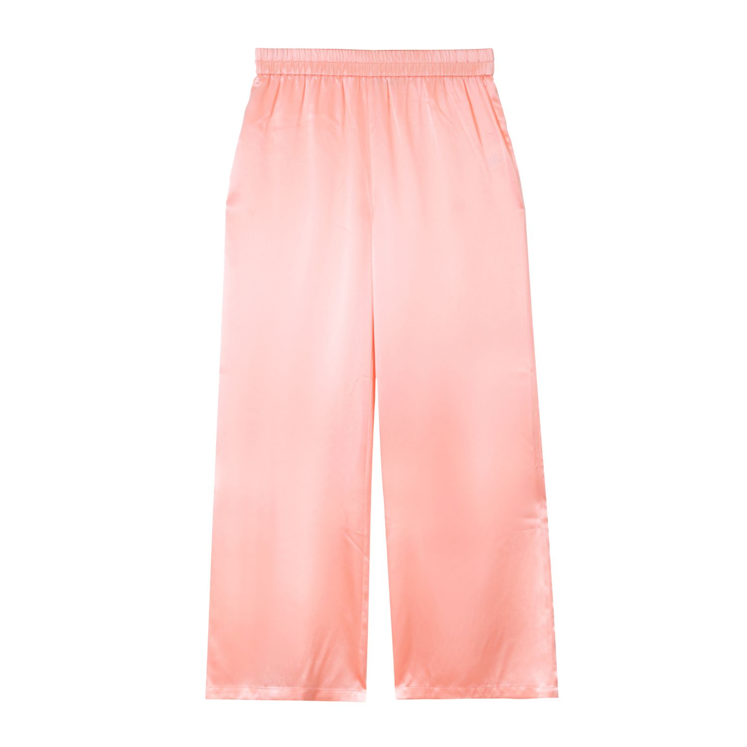 Bel Cashmere Women's Yellow / Orange Jane Silk Pants In Peach In Yellow/orange