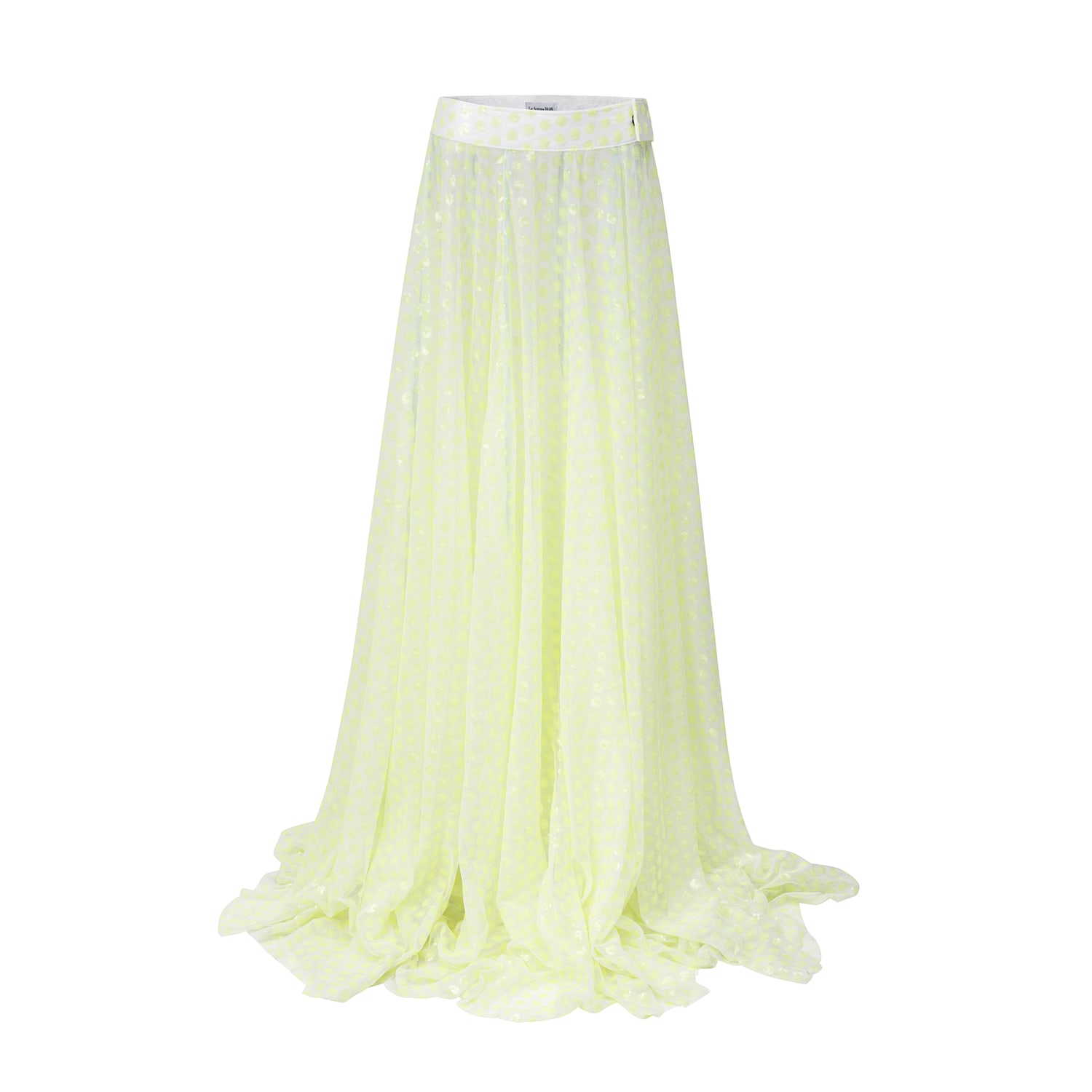 La Femme Mimi Women's Yellow / Orange / White Maxi Evening Skirt In Yellow/orange/white