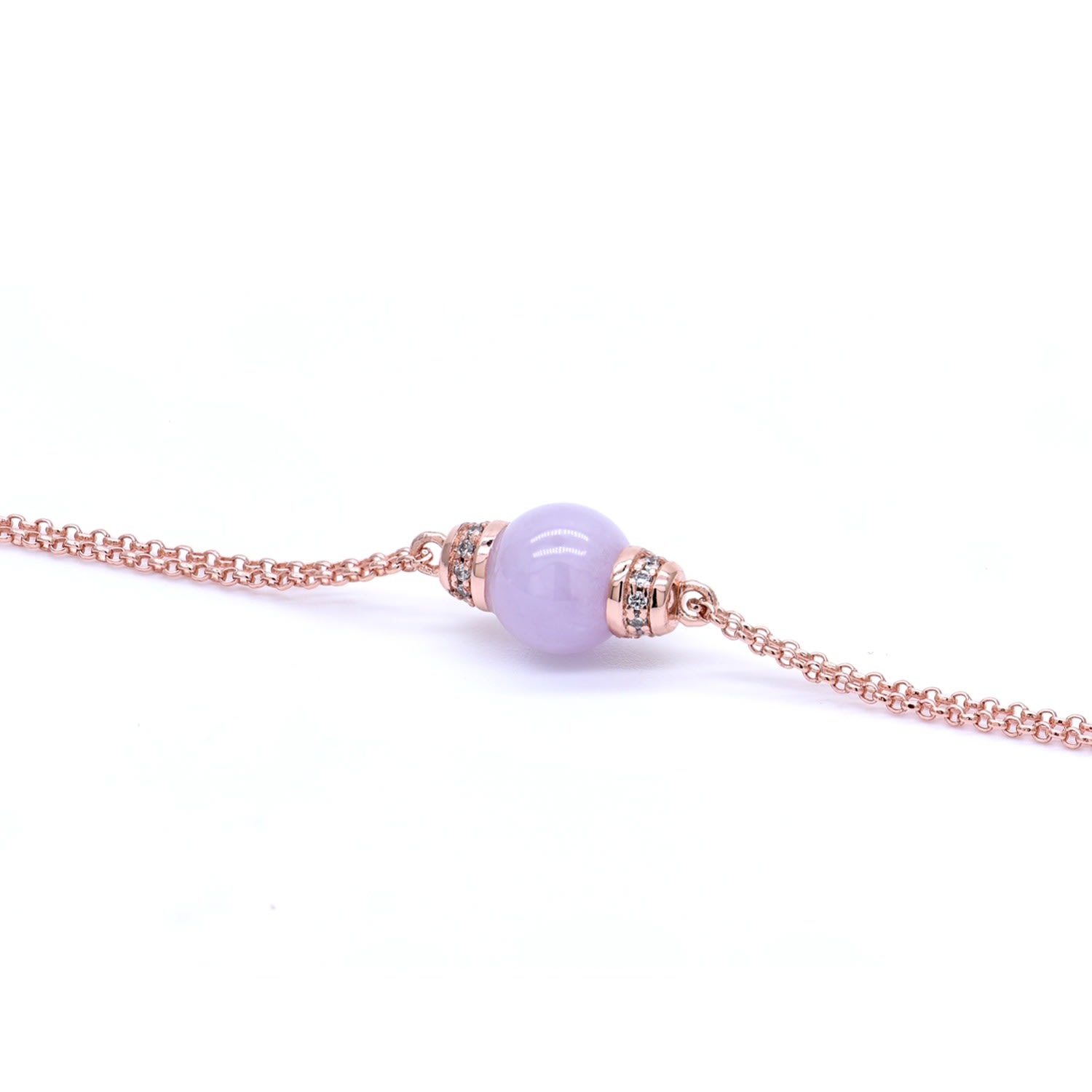 Women’s Rose Gold Eden Bracelet In Lavender Jade Jadeite Atelier