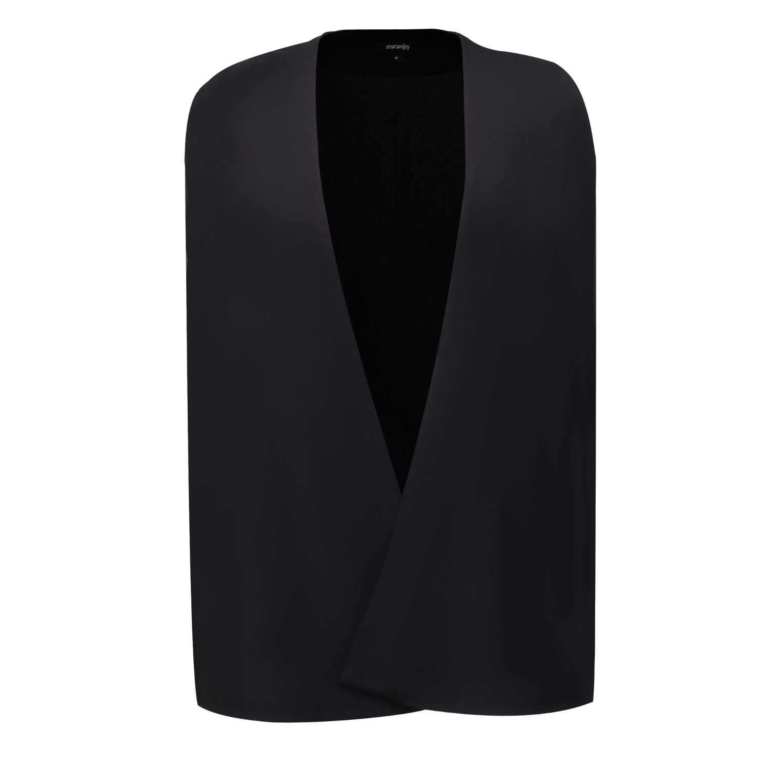 Women s Minimalist Evening Cape Black Large Smart and Joy
