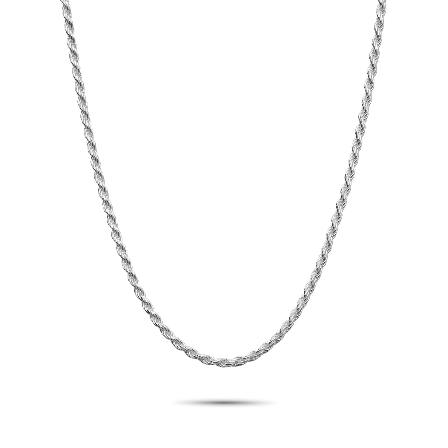 Men’s Silver Diamond Cut Rope Chain Rahul Patel Collection