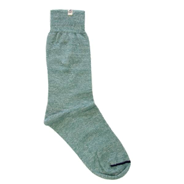 40 COLORI Teal Melange Linen Socks