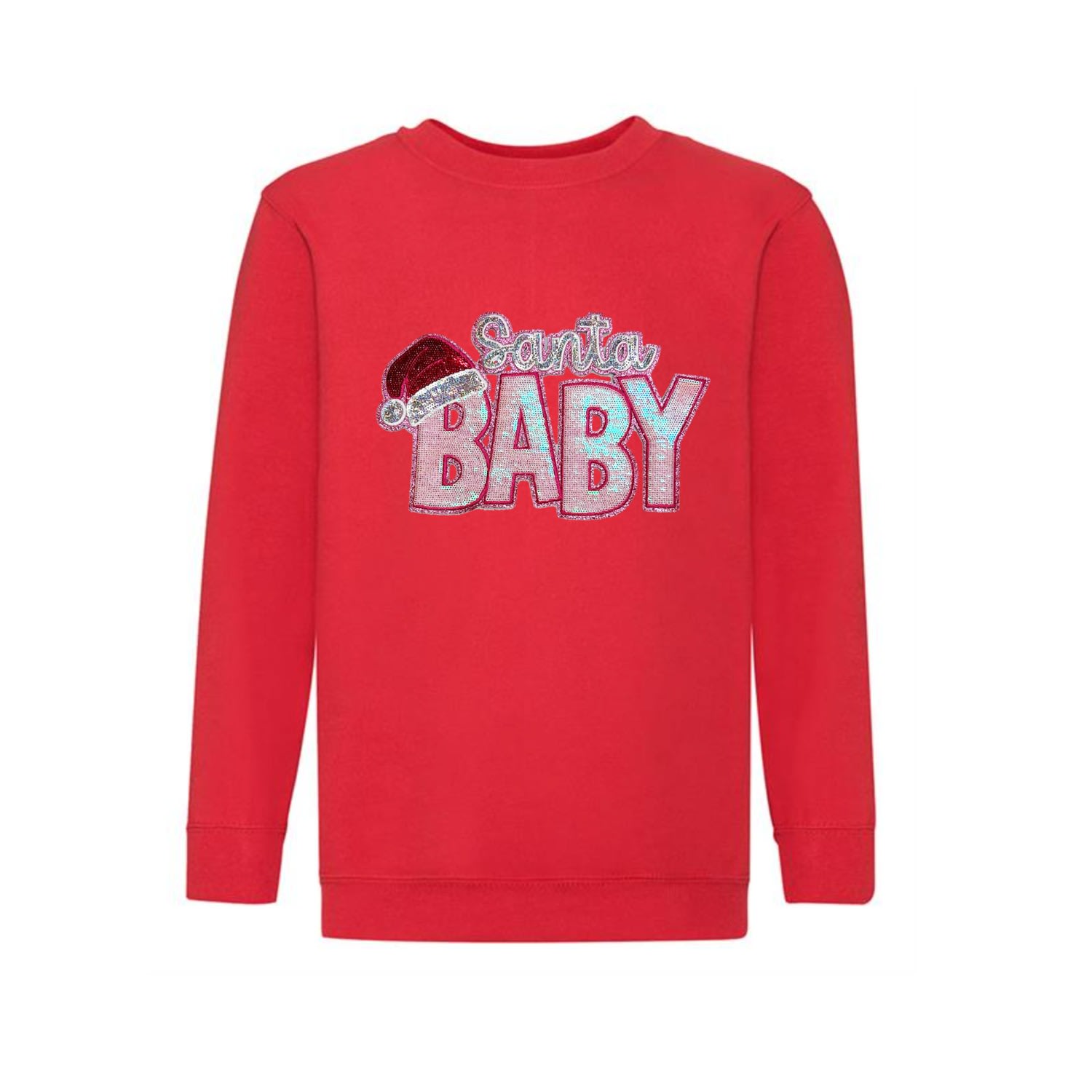 Lilly Loves Women's Santa Baby Red Jumper In Red