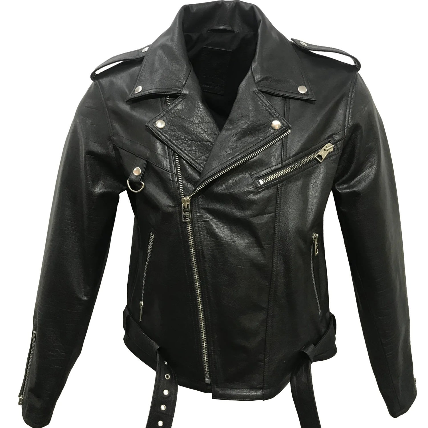Zasta Studio Black Skull Biker Men In Black