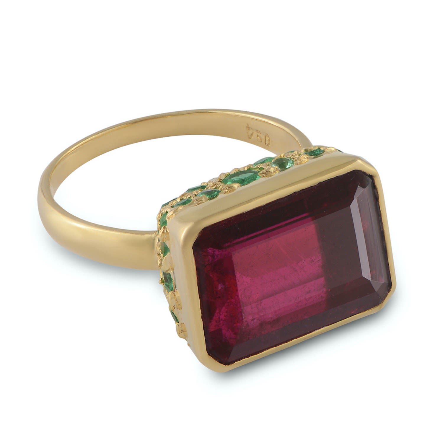 Women’s Red Scarlette Rubelitte Emerald Ring Emma Chapman Jewels