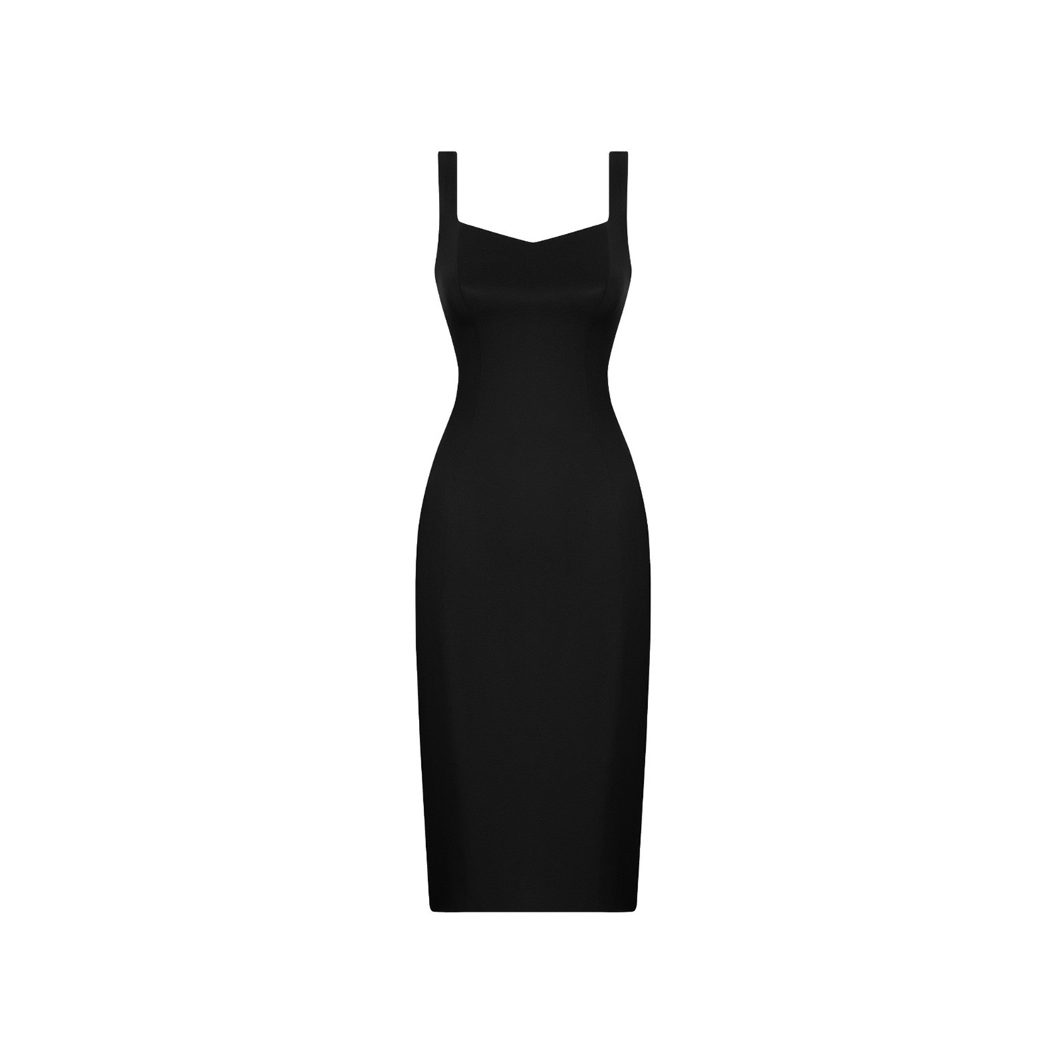Women's Dress Midi Black | Large | Elsava