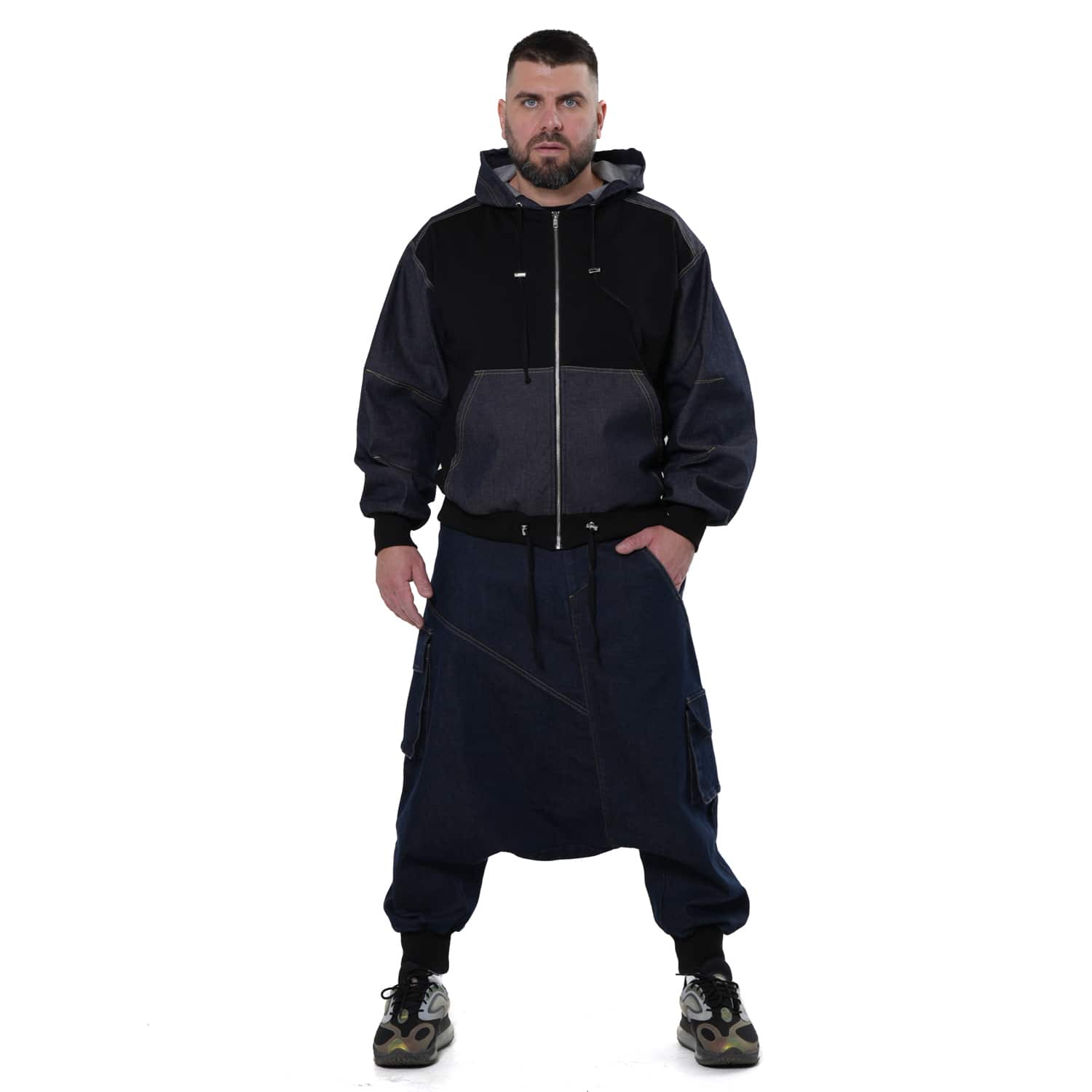 Men'S Drop Crotch Denim Pants | Metamorphoza | Wolf & Badger
