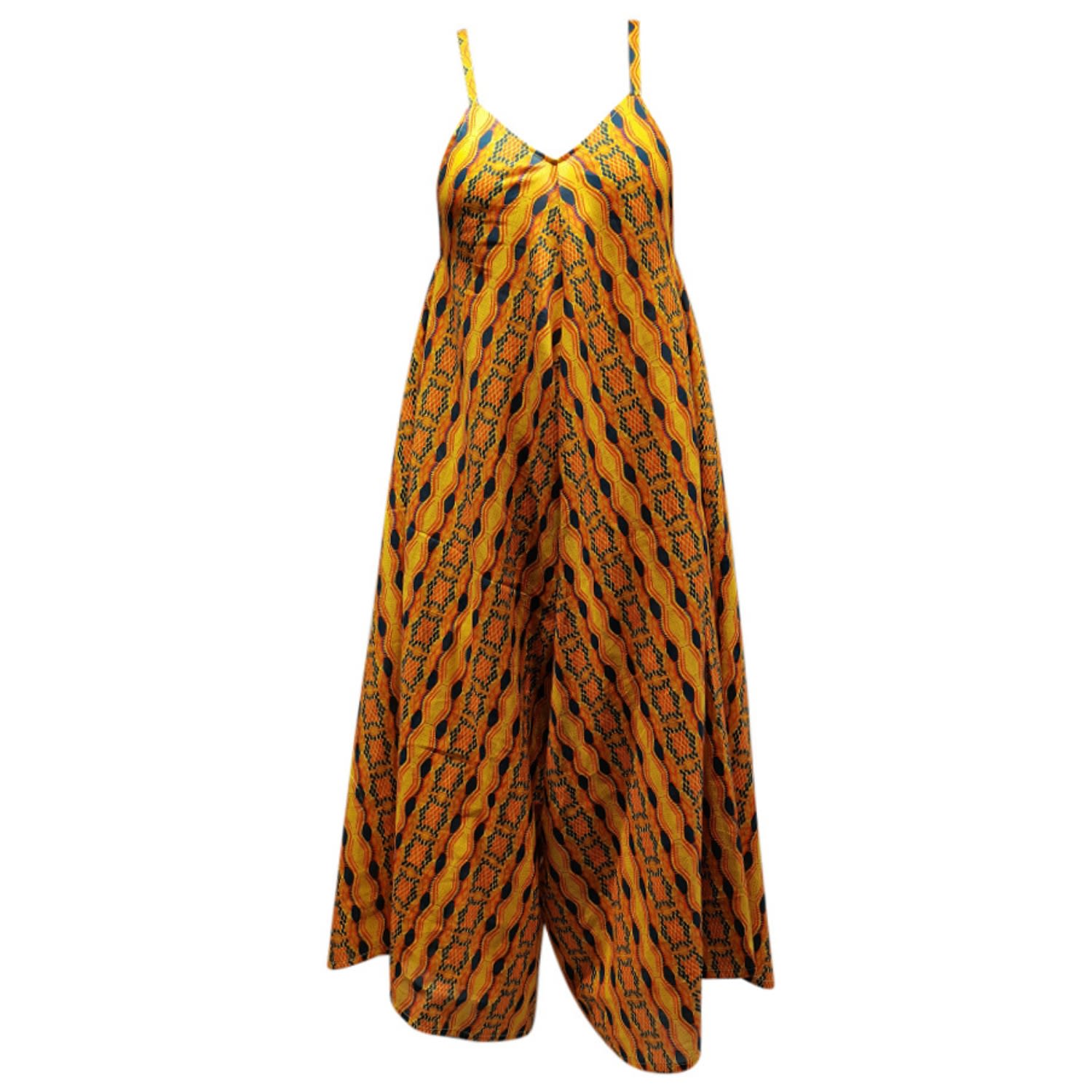 Women’s Yellow / Orange Kano Jumpsuit Large Kahindo