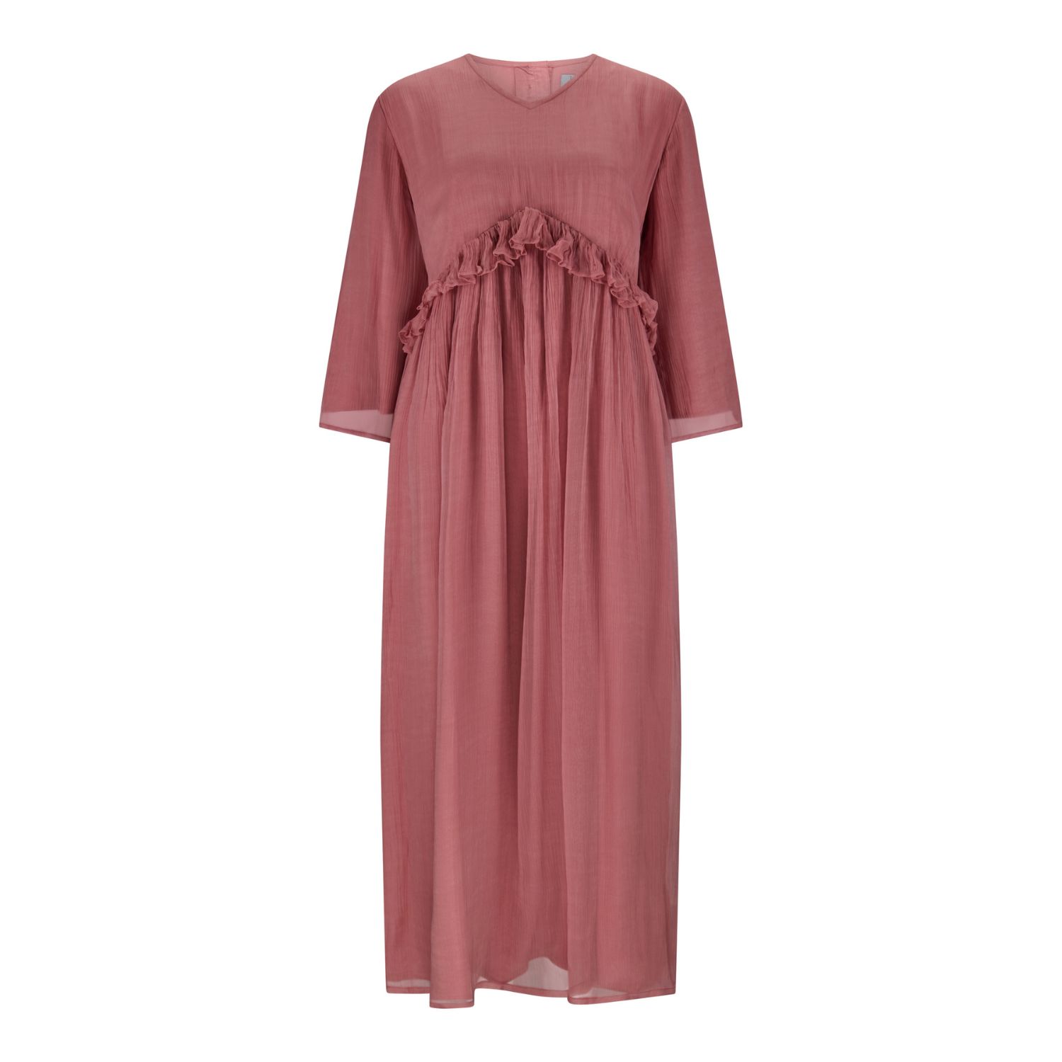 Women’s Pink / Purple Elya Chiffon Maxi-Dress In Pink Extra Small Imaima