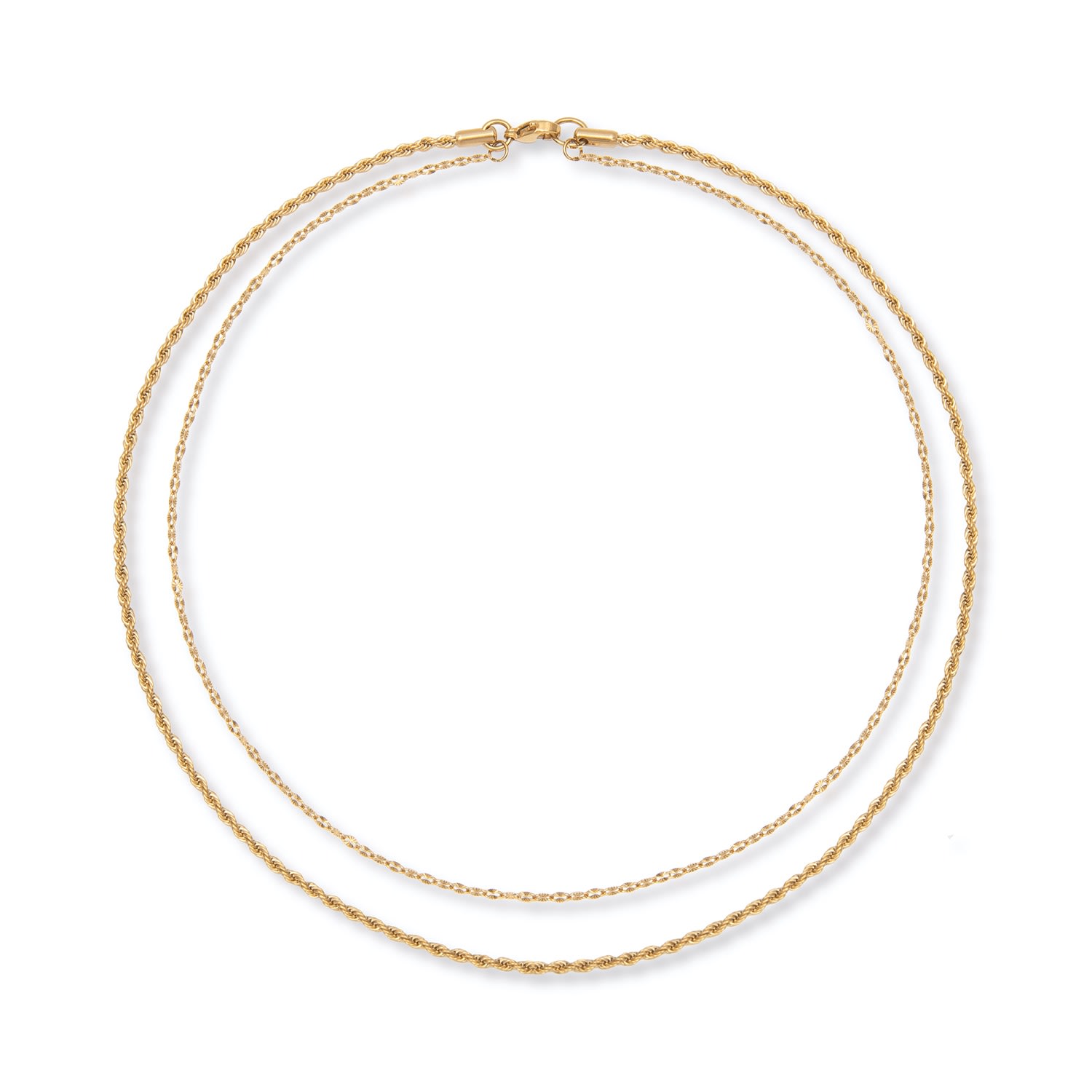 Shop A Weathered Penny Women's Gold Contrast Layered Necklace