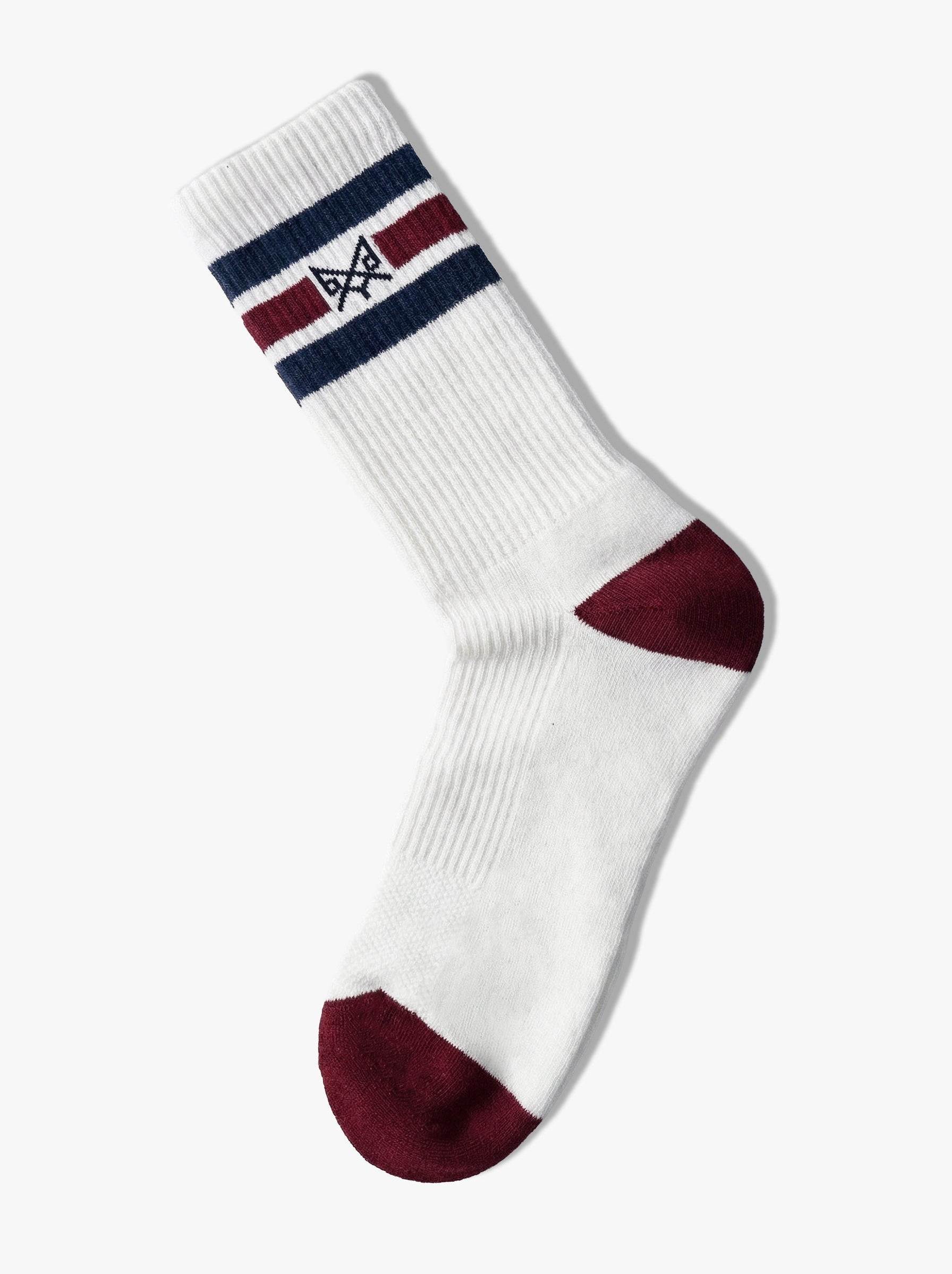 Bdxy Studio Men's White The Runner Socks