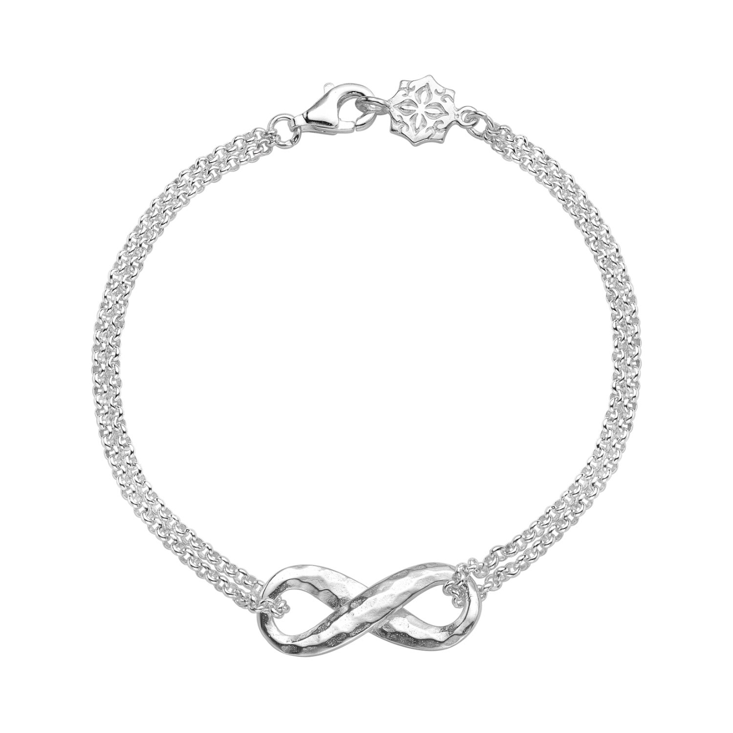 Women’s Silver Entwined Infinity Bracelet Dower & Hall