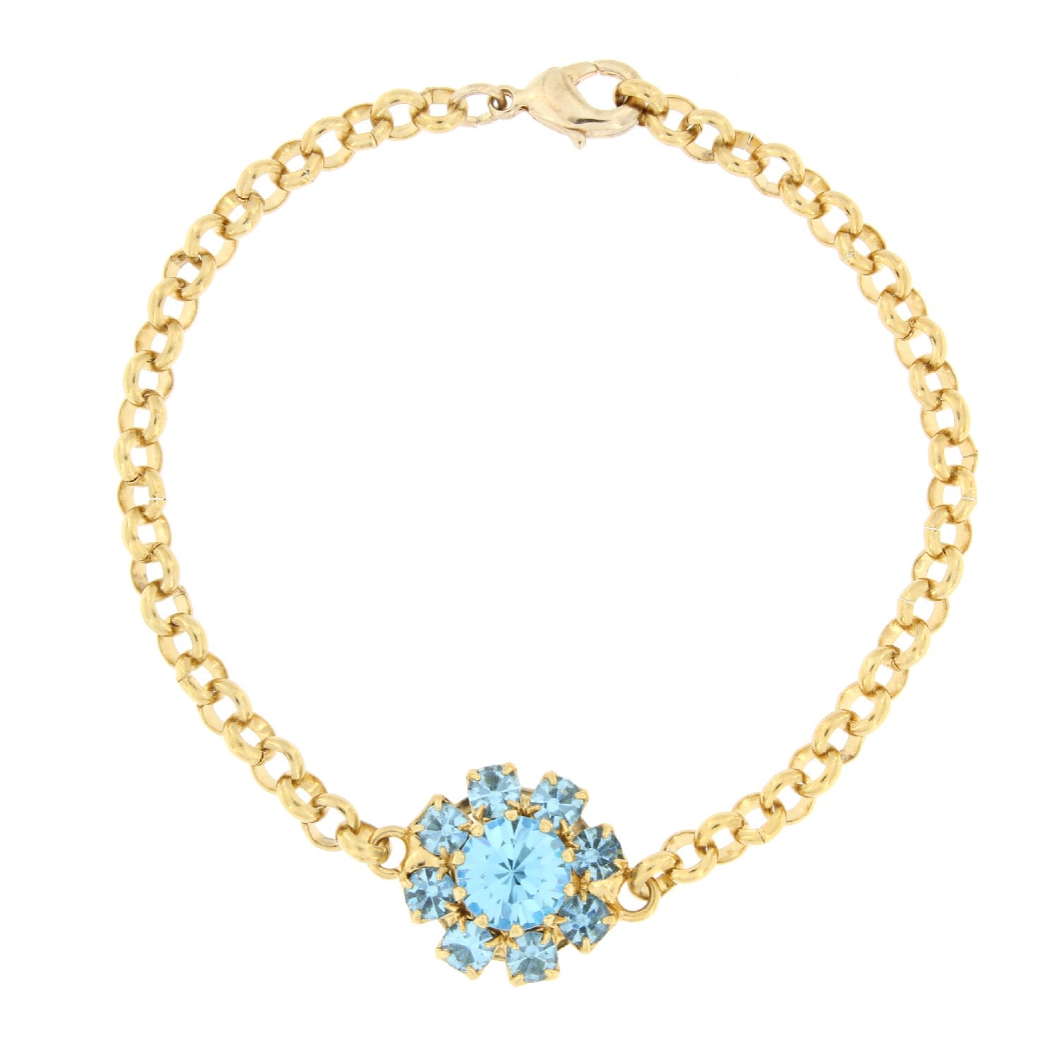 Rosaspina Firenze Women's Blue Florentine Garden Aquamarine Bracelet In Blue