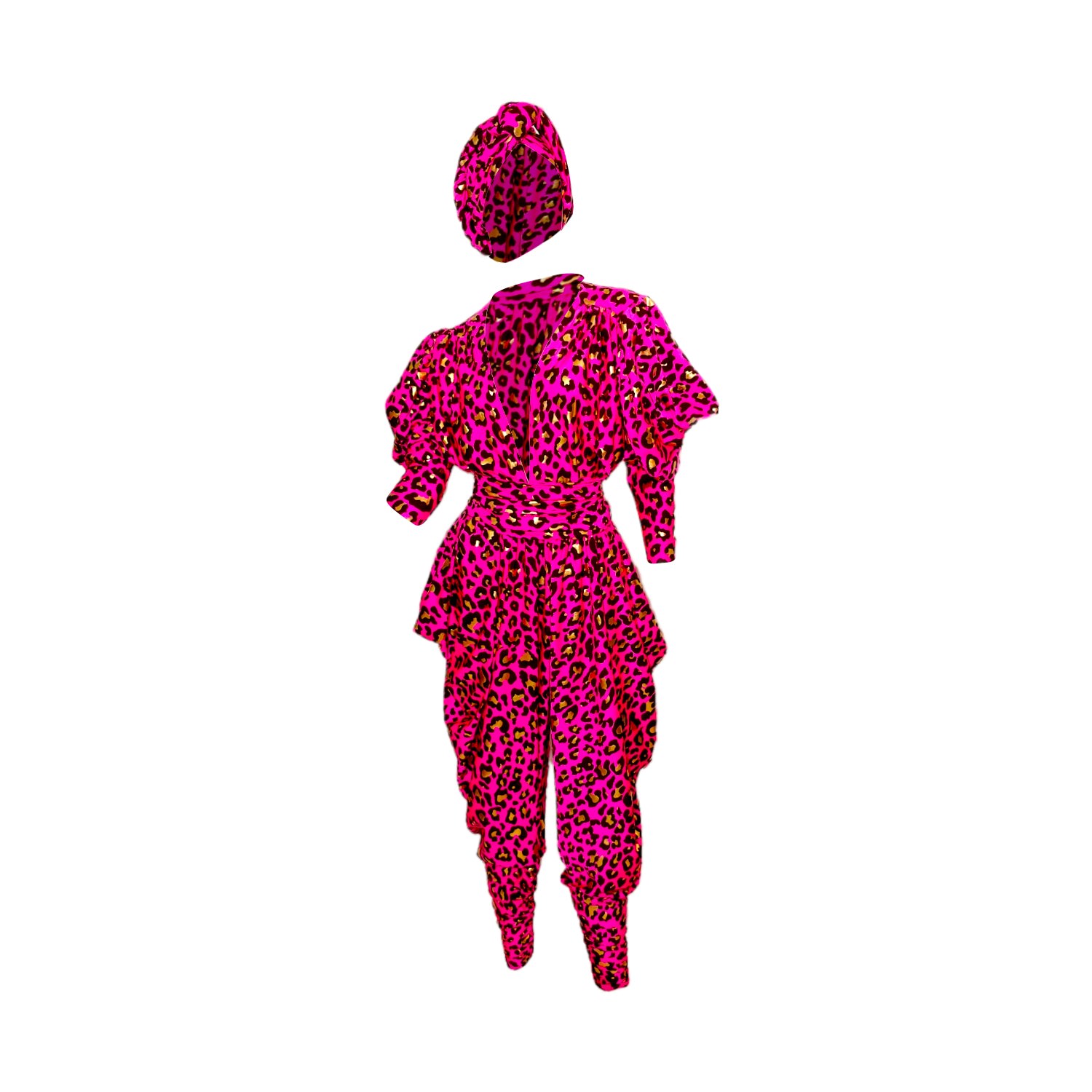 Women’s Pink / Purple Gloria Hotty Leopard Jumpsuit Set S/M Julia Clancey