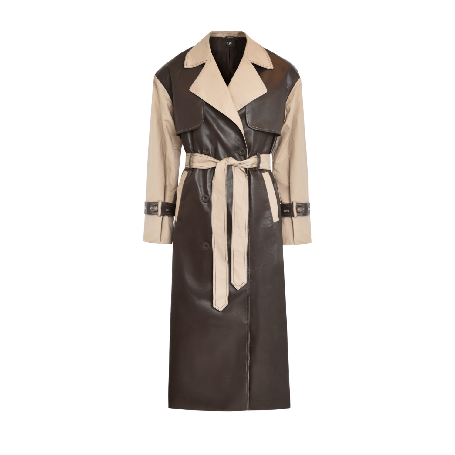 Ow Collection Betty Coat In Brown