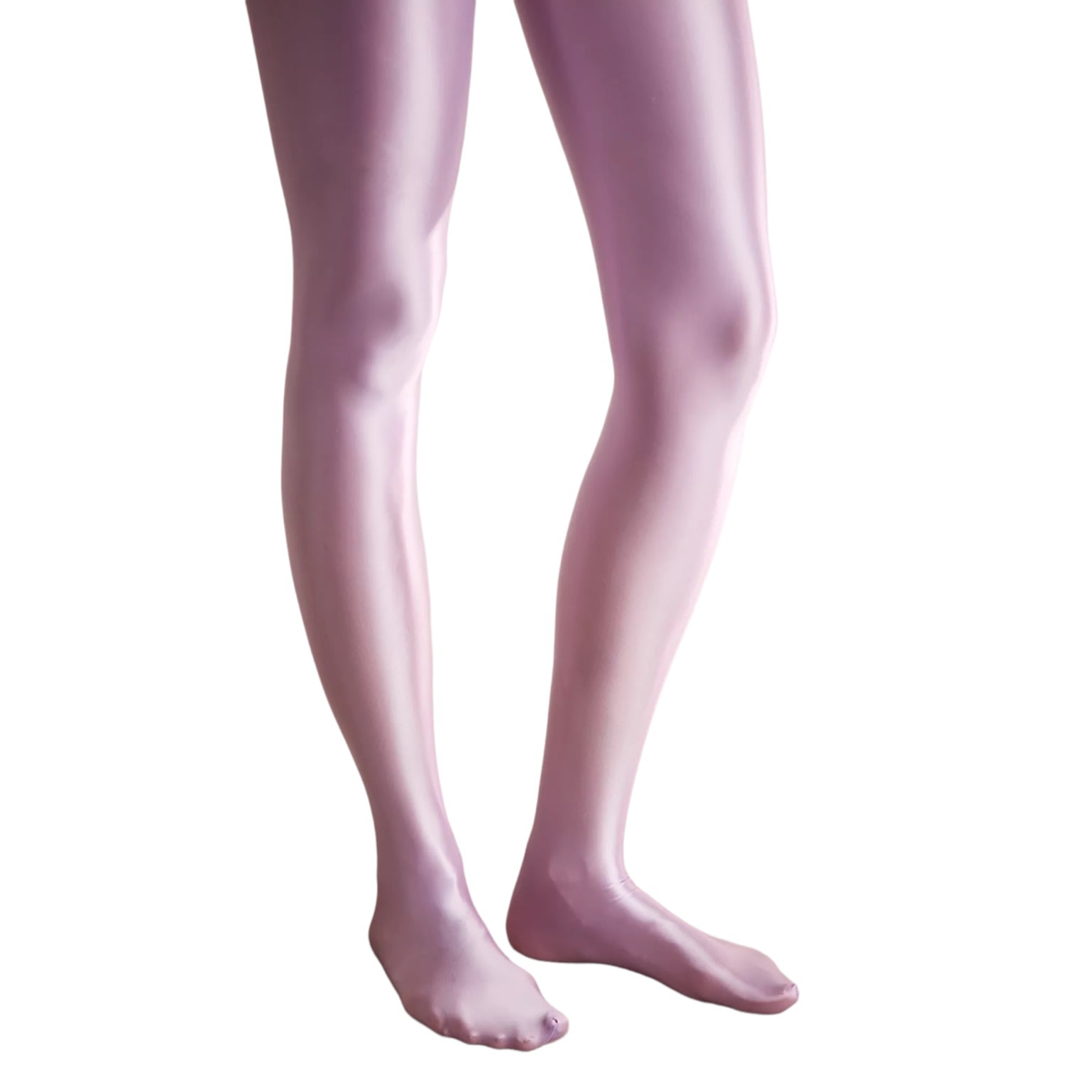 Women’s Pink / Purple Satin Finish Tights - Lilac S/M High Heel Jungle by Kathryn Eisman