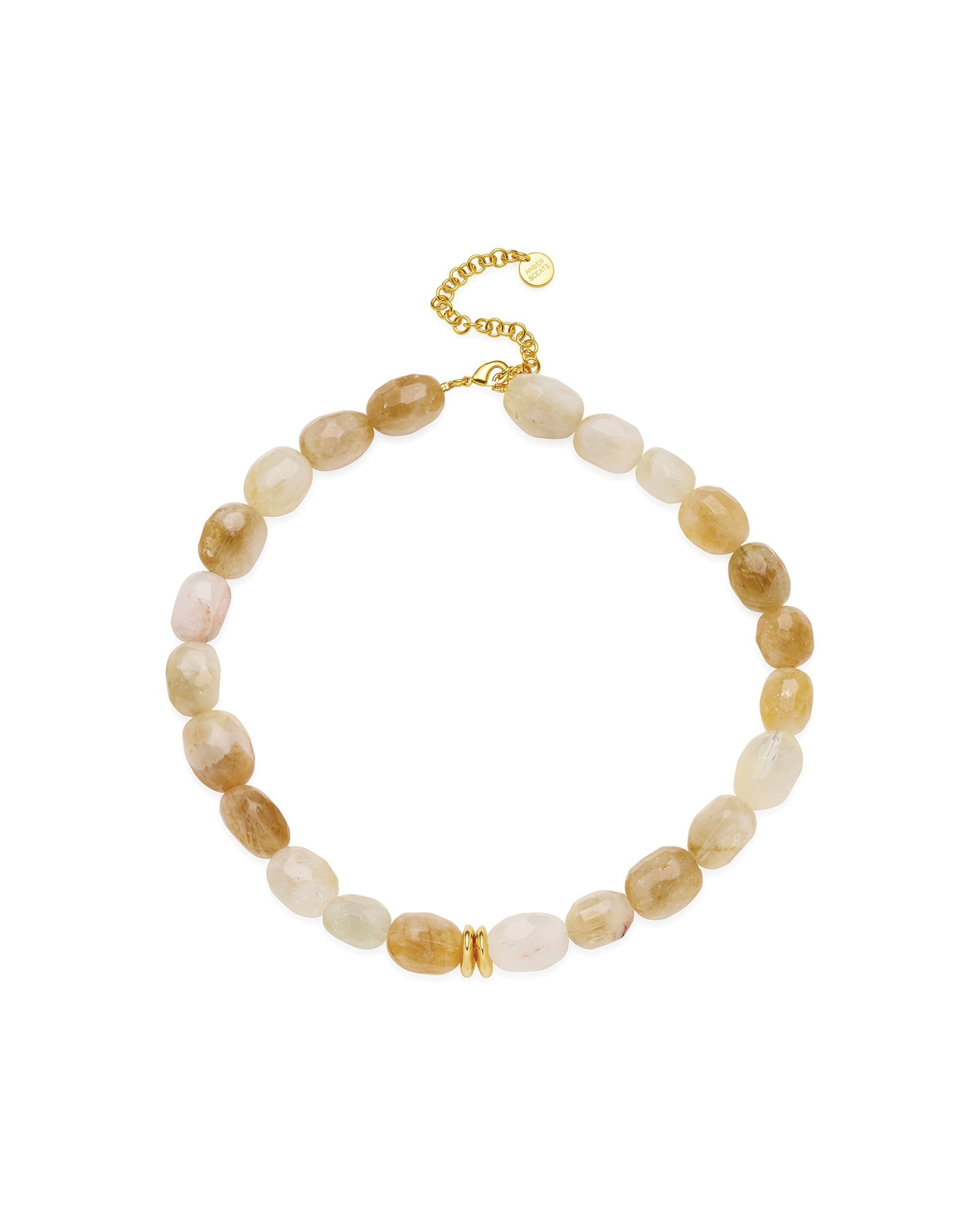 Women's Gold / Neutrals / Brown Naples Necklace | Amber Sceats
