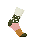 Peper Harow - Made In England Yellow Oxford Stripe & Cream Mayfair Women's Socks Two Pack In Women's