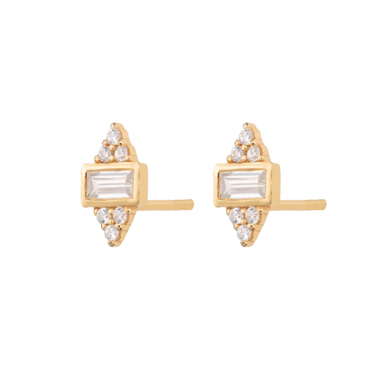 Women’s Gold Audrey Stud Earrings Scream Pretty