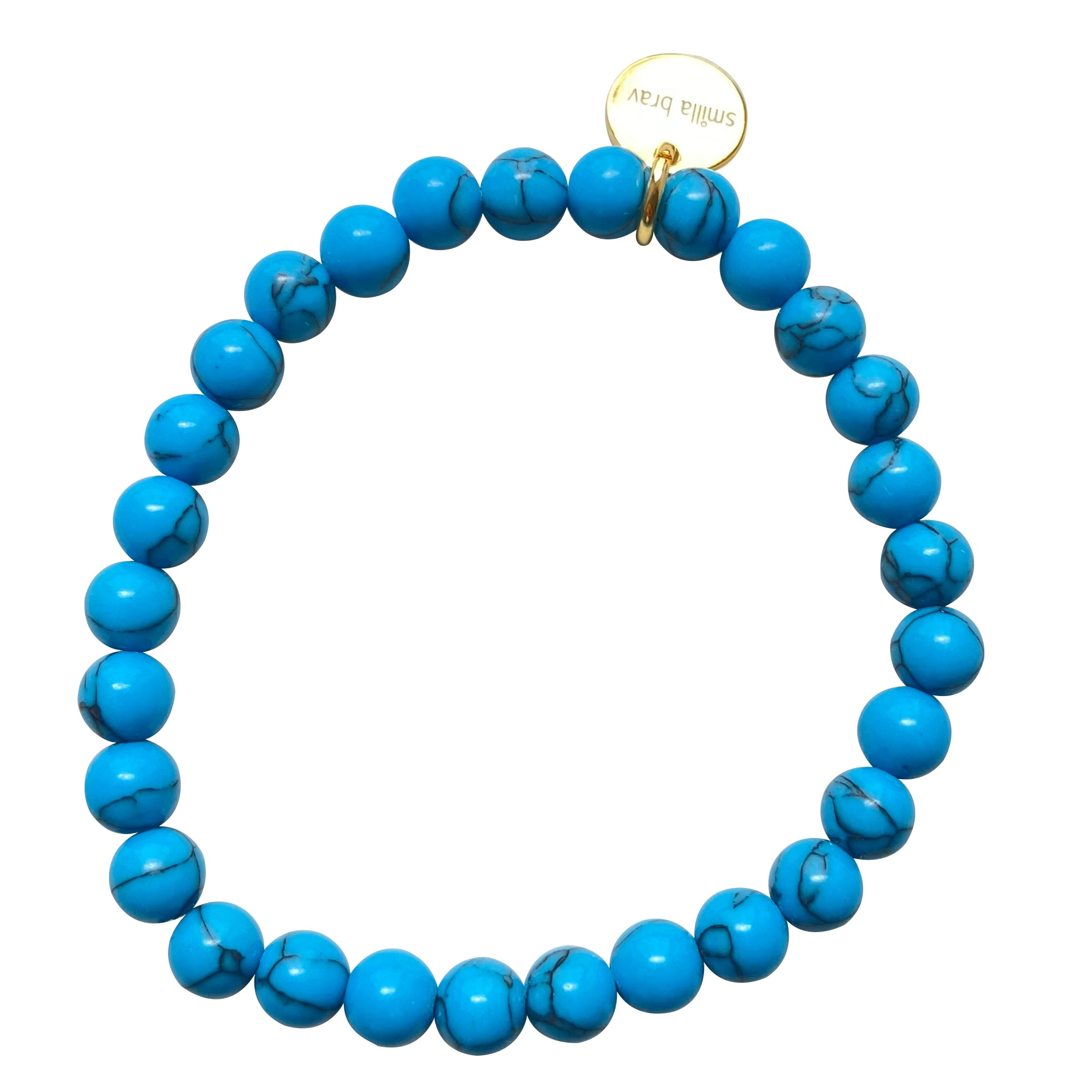 Smilla Brav Women's Gold / Blue Turquoise Bracelet Balance