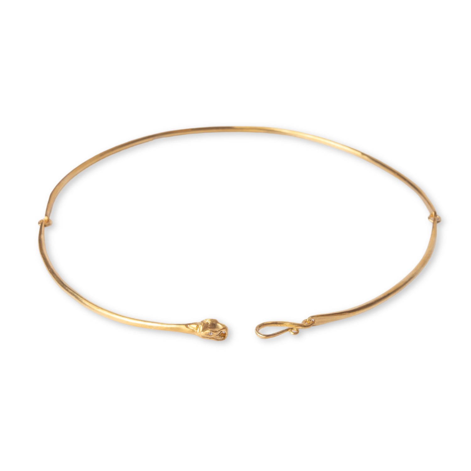 Golden Horn Jewellery Women's Ouroboros Snake Gold Plated Choker Necklace