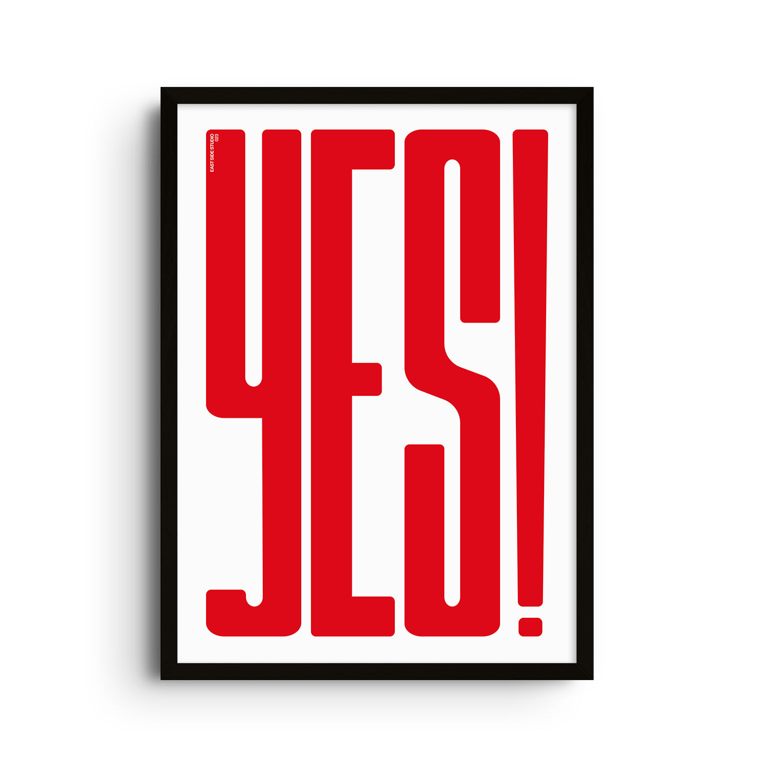 East Side Studio London Red Yes! Crimson - Giclee Fine Art Print - Large In Red