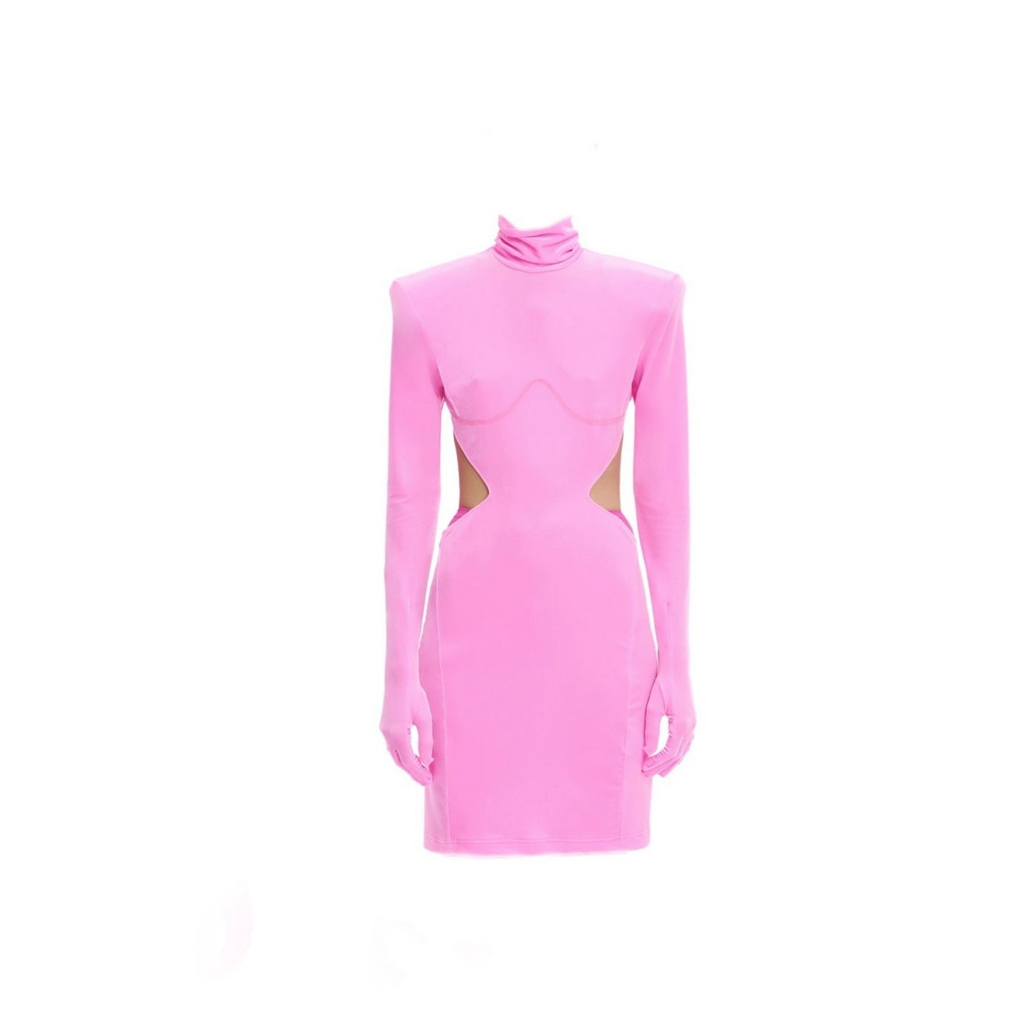 Monosuit Women's Dress Hang Out Pink Long Sleeves