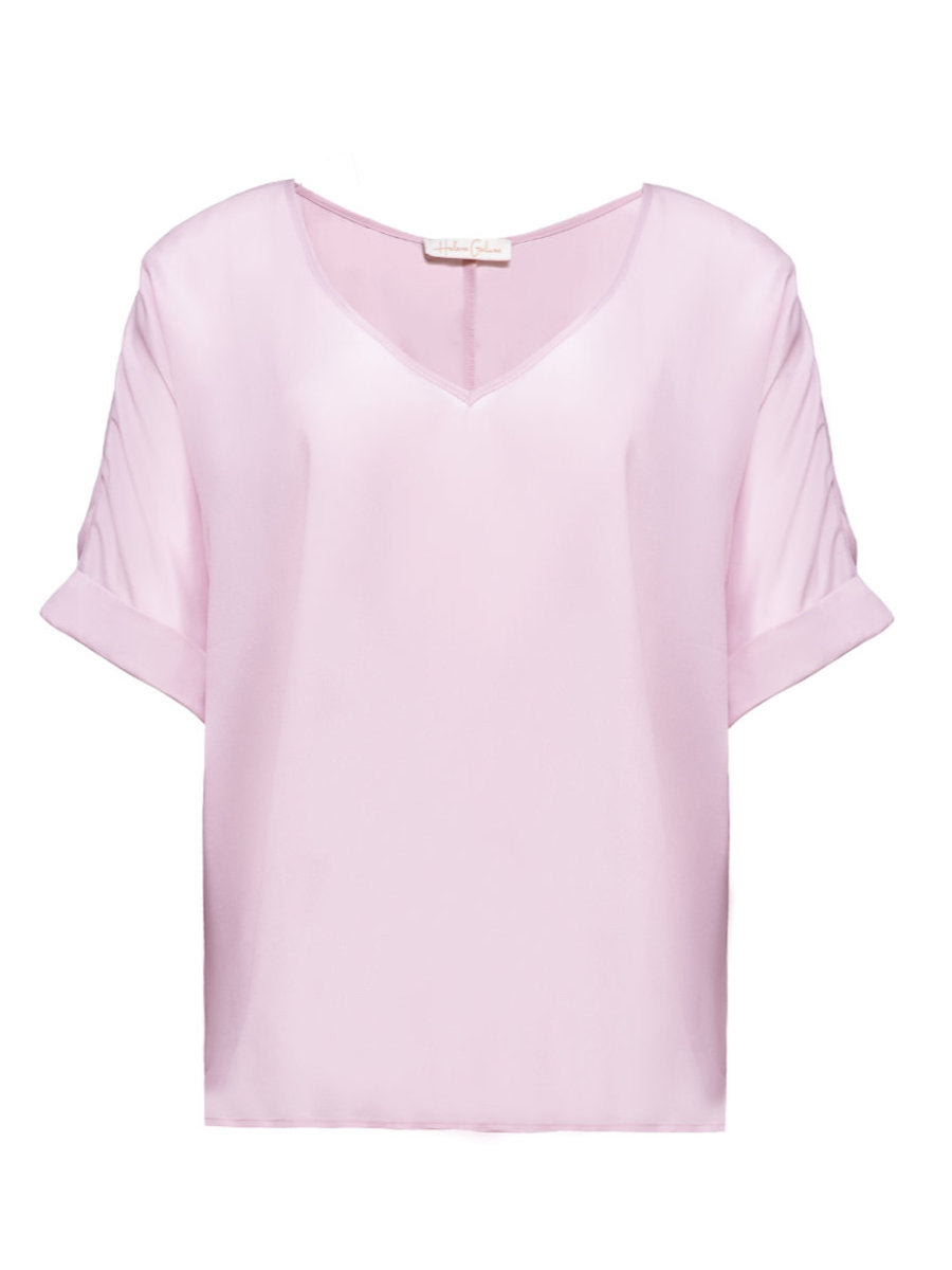 Helene Galwas Women's Pink / Purple Dolores Blouse Rosé In Pink/purple
