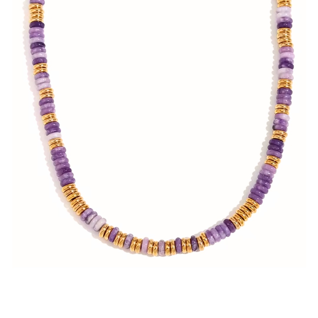 Mg Jewelry Women's Purple Calabria Jade Necklace In Purple
