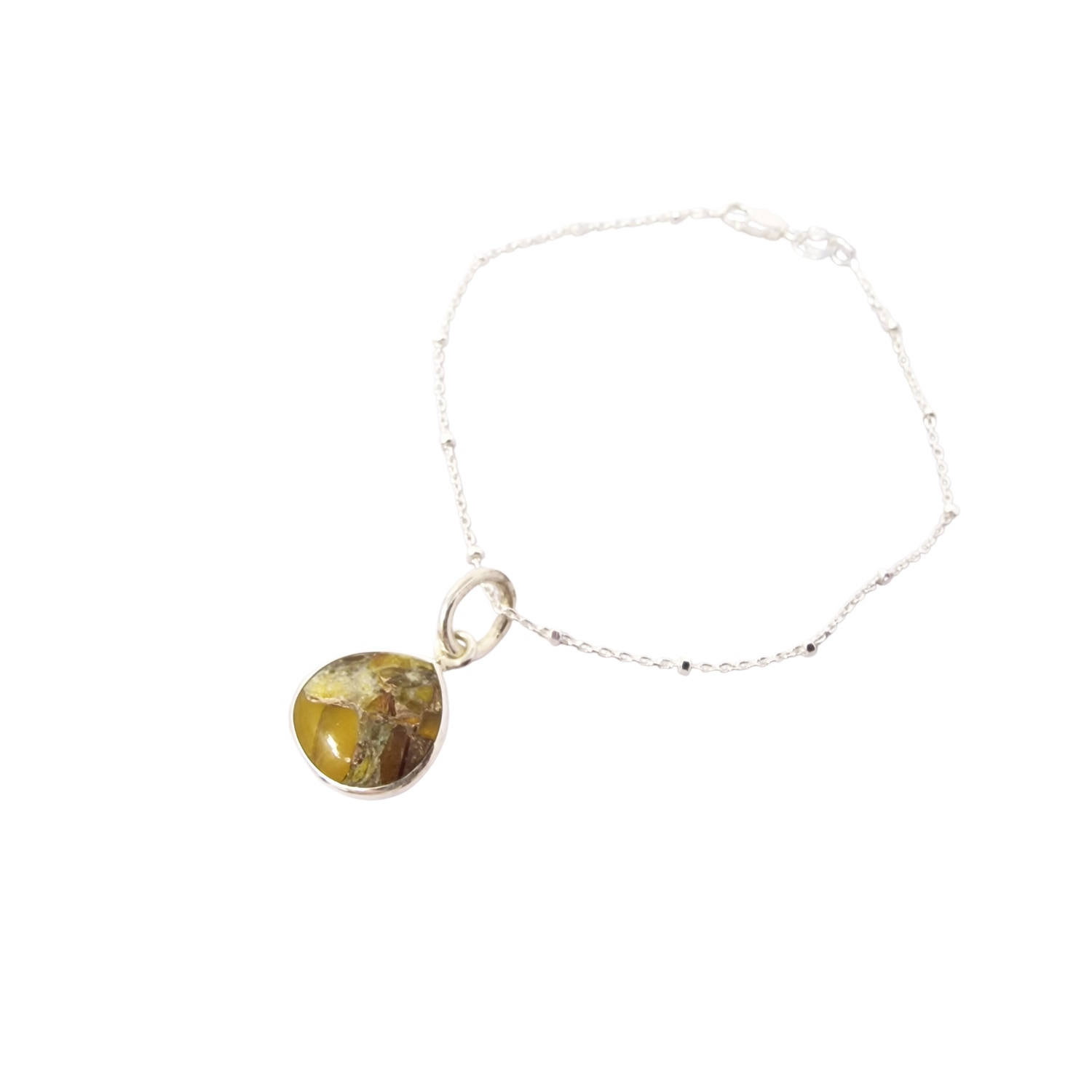Harfi Women's Natural Citrine November Birthstone Sterling Silver Crystal Bracelet In Silver