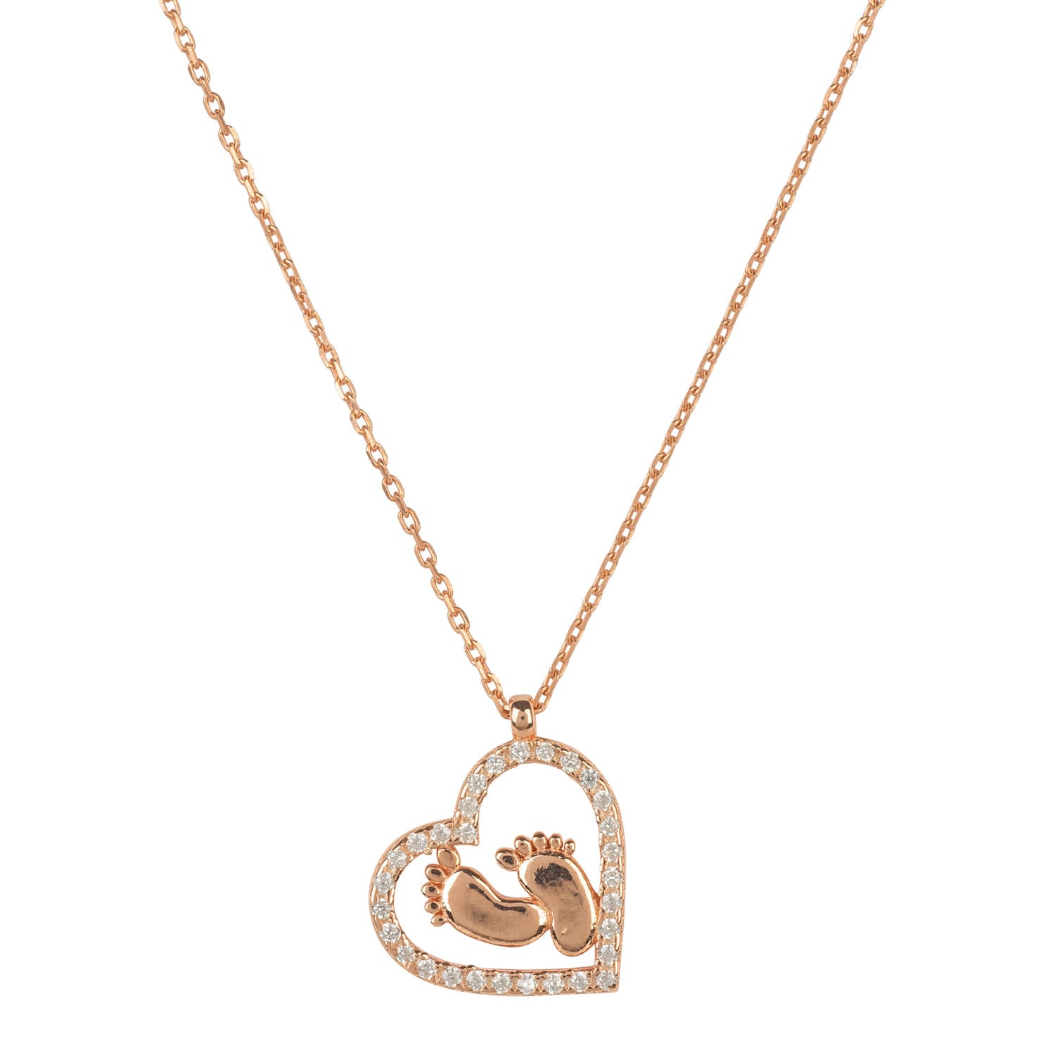 mum necklace rose gold