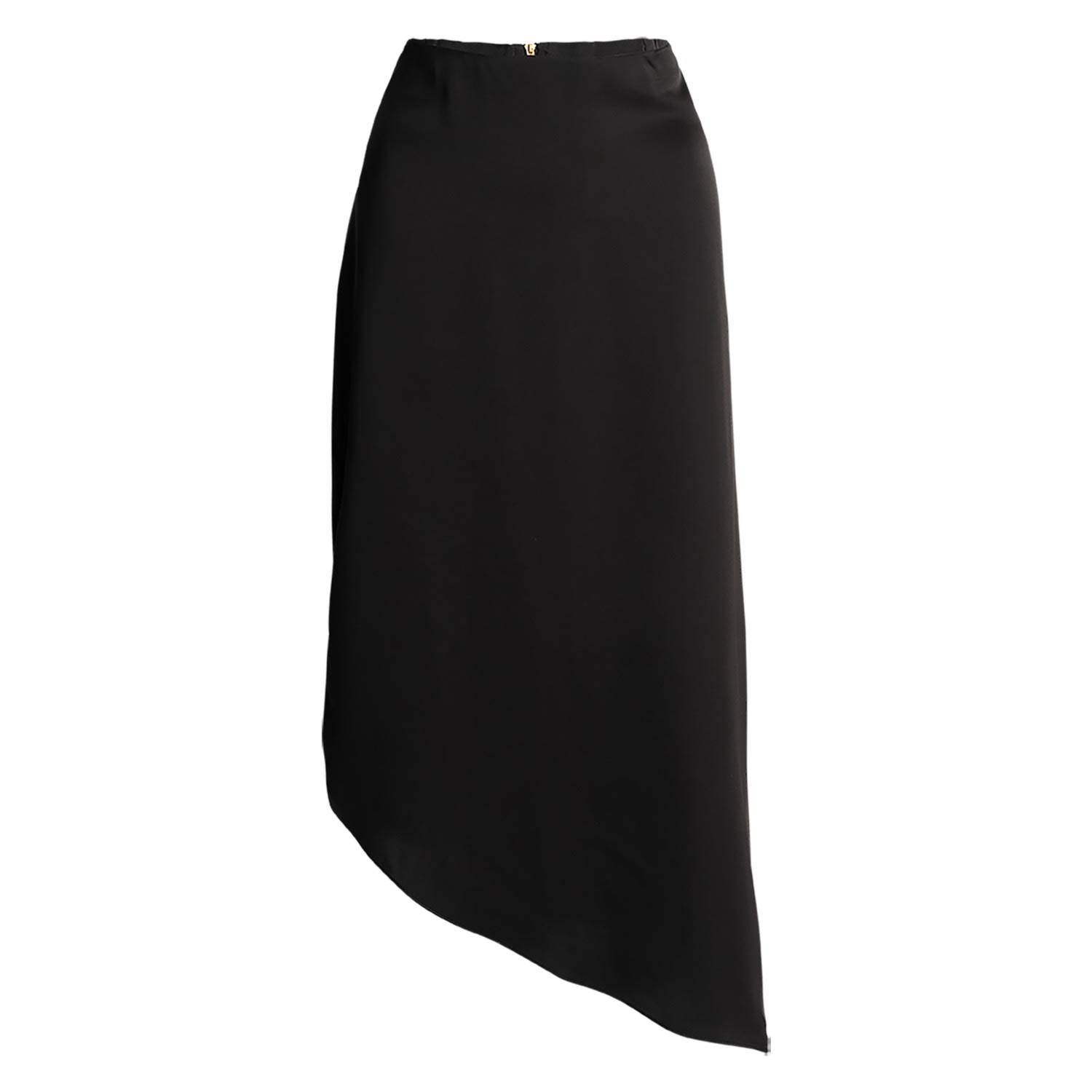 Alanakayart Women's Asymmetrical Skirt - Black In Black